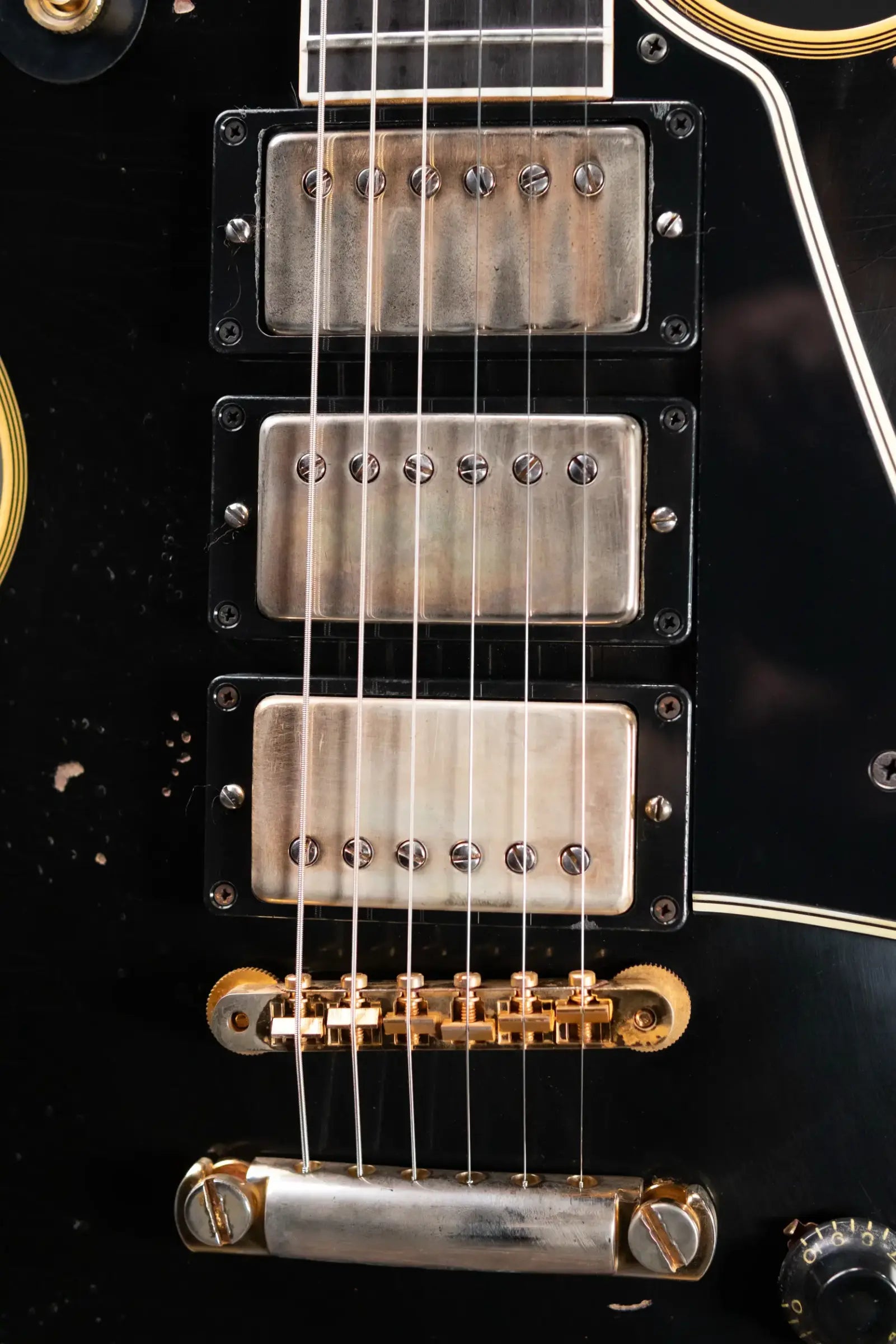 Gibson Custom Shop 1958 Les Paul Custom Eric Clapton Signature 3 Pickup Murphy Lab Aged Electric Guitar - Ebony with Hardshell Case