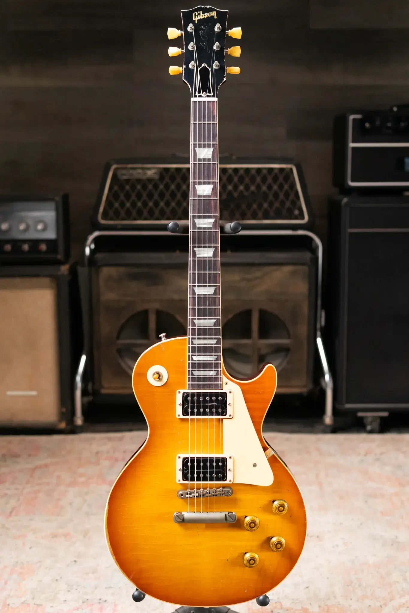 Gibson Custom Shop 1958 Les Paul Standard BOTB Page 153 Murphy Lab Heavy Aged Electric Guitar - Sunburst with Hardshell Case