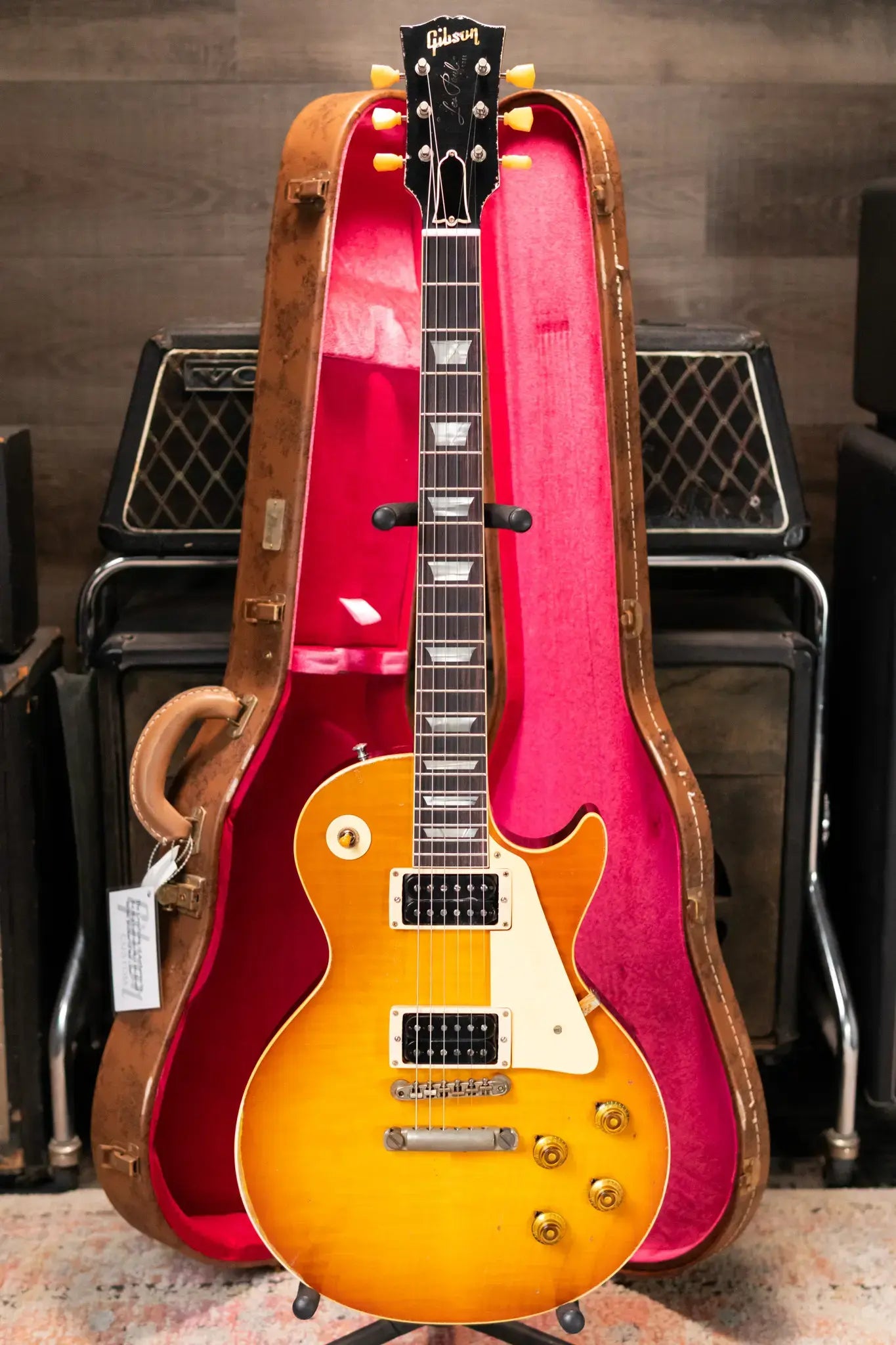 Gibson Custom Shop 1958 Les Paul Standard BOTB Page 153 Murphy Lab Heavy Aged Electric Guitar - Sunburst with Hardshell Case