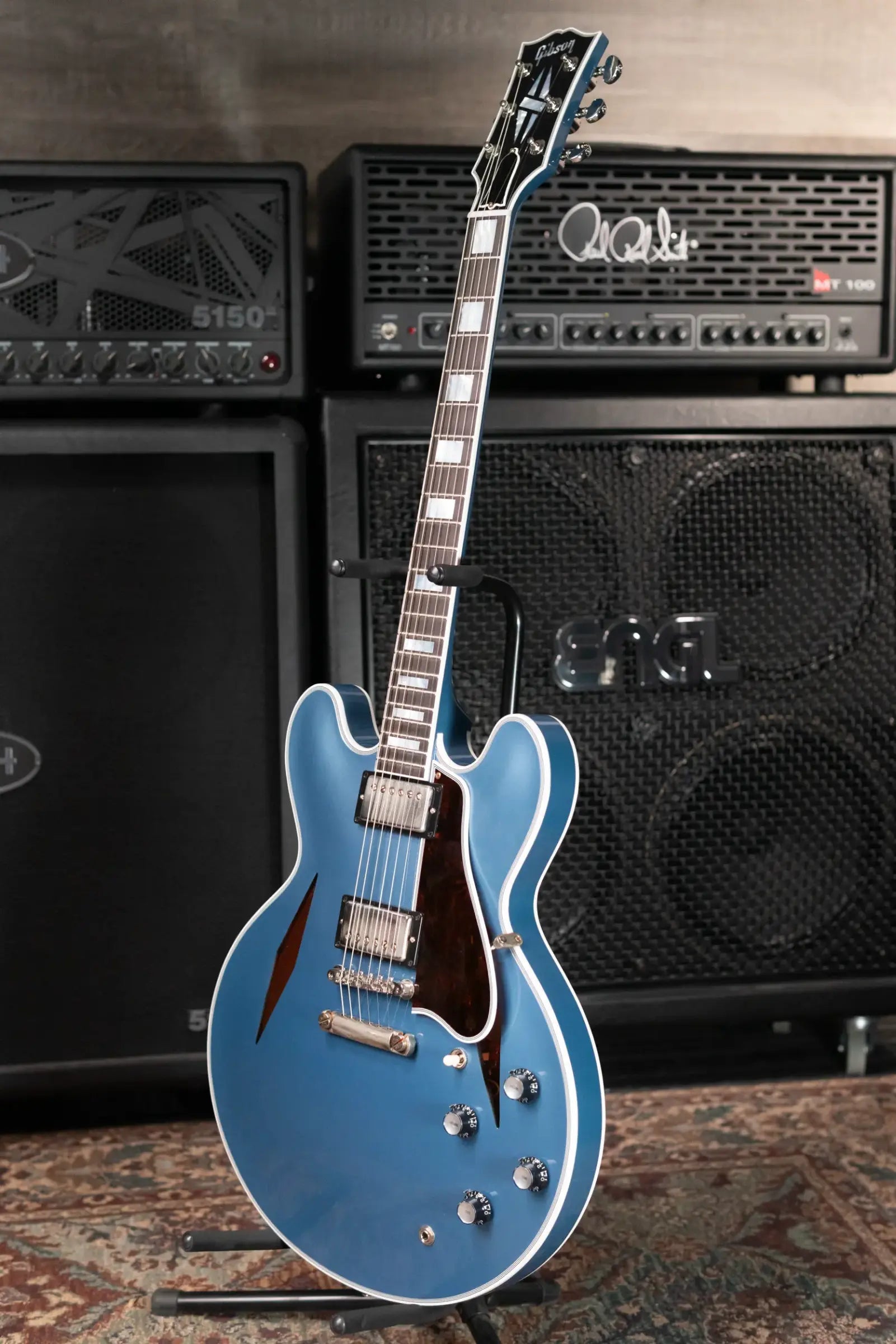 Gibson Custom Shop 1959 ES-355 Diamond Semi-Hollow VOS Electric Guitar - Pelham Blue with Hardshell Case