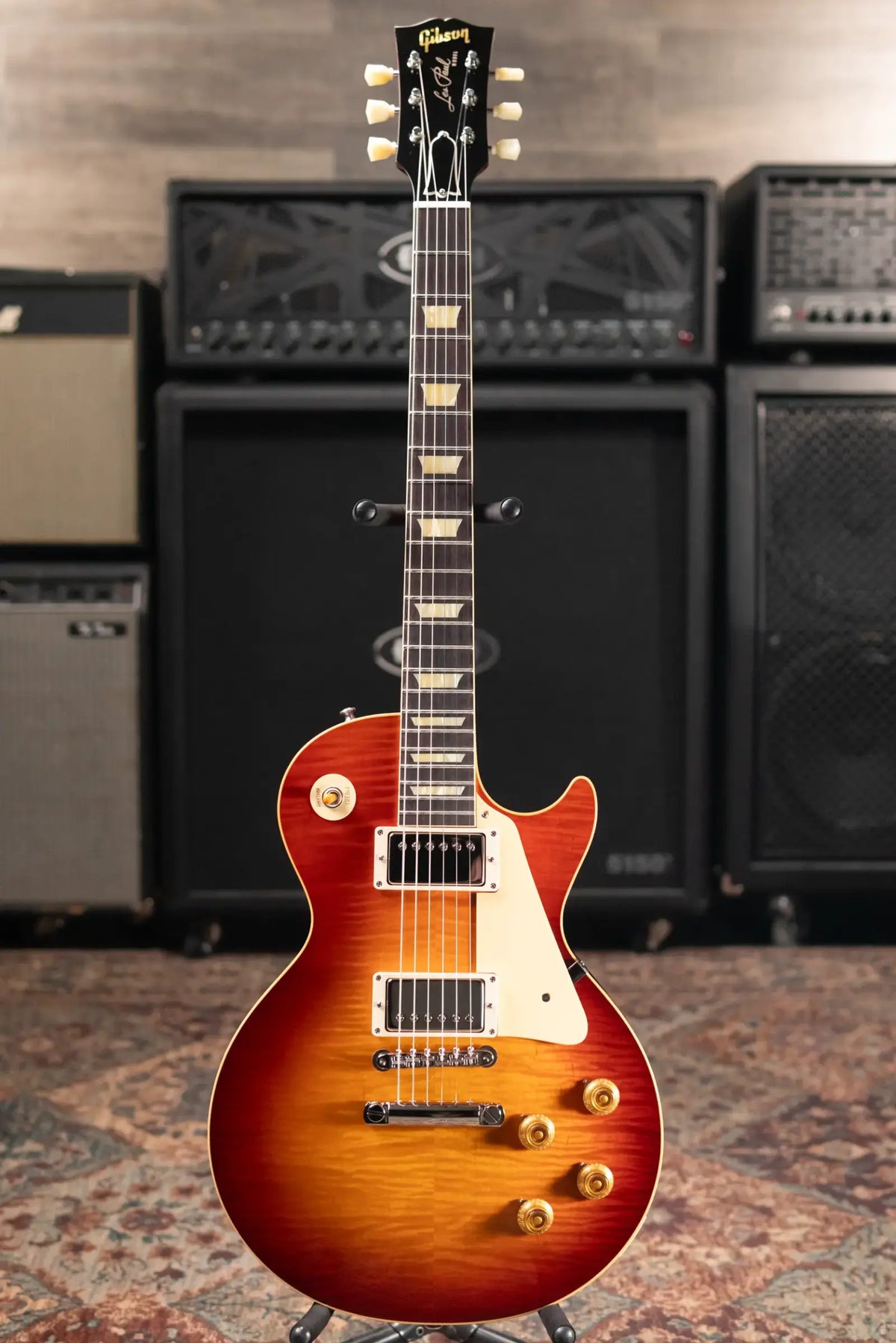 Gibson Custom Shop 1959 Les Paul Standard BOTB Page 102 Electric Guitar - Sunburst with Hardshell Case