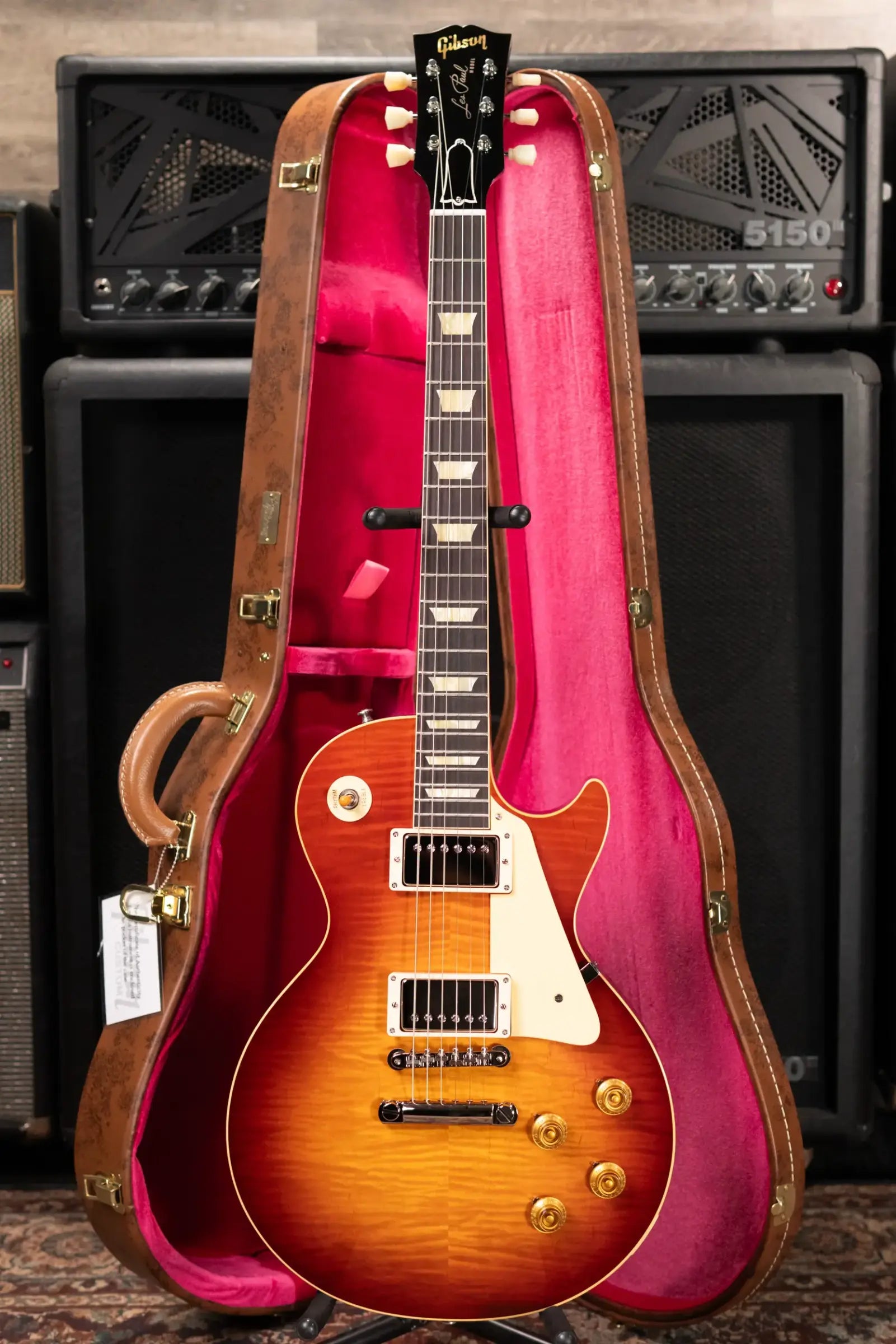 Gibson Custom Shop 1959 Les Paul Standard BOTB Page 102 Electric Guitar - Sunburst with Hardshell Case