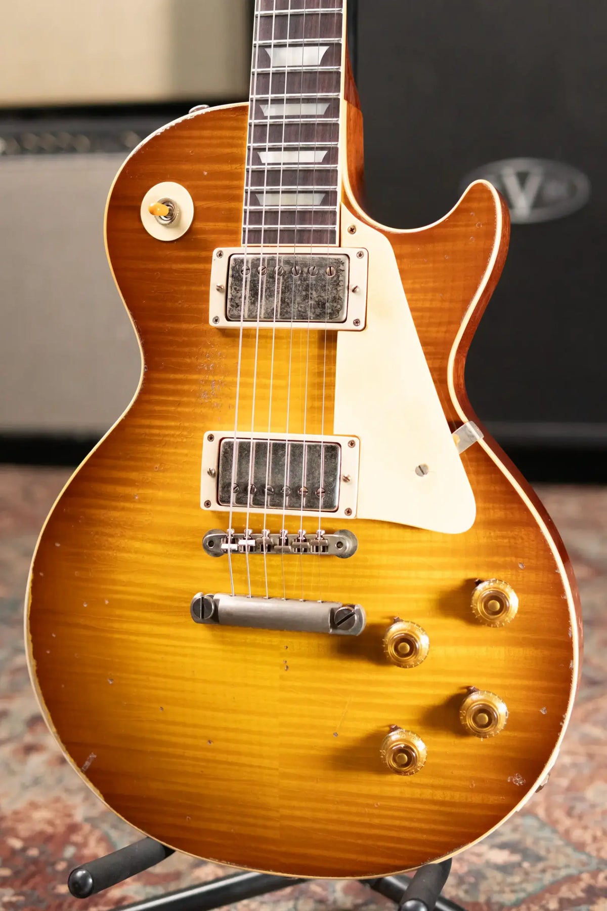Gibson Custom Shop 1959 Les Paul Standard Reissue Murphy Lab Heavy Aged Electric Guitar - Golden Poppy Burst with Hardshell Case - Demo
