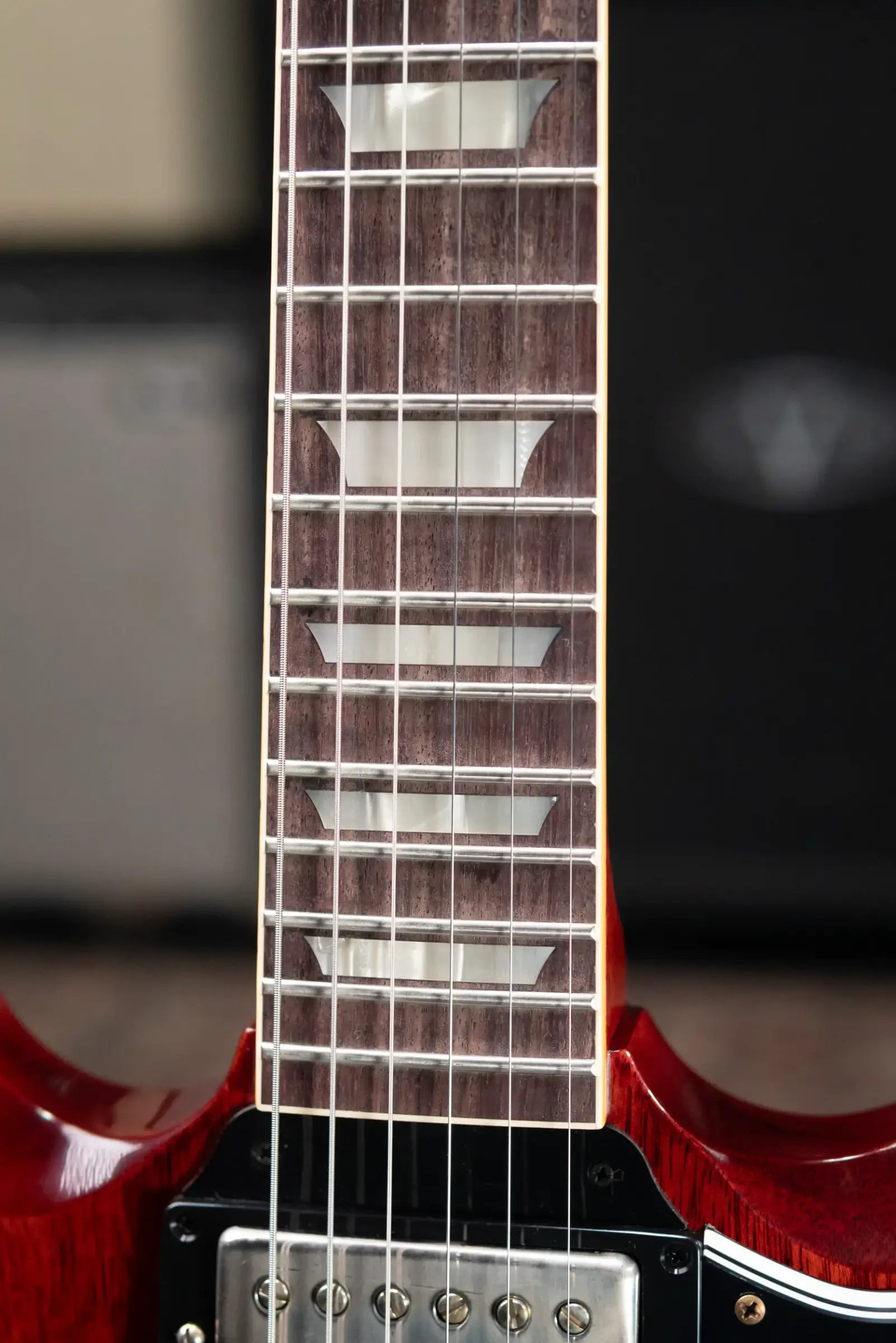 Gibson Custom Shop 1961 SG Les Paul Standard Stop Bar VOS Reissue Electric Guitar - Cherry Red with Hardshell Case