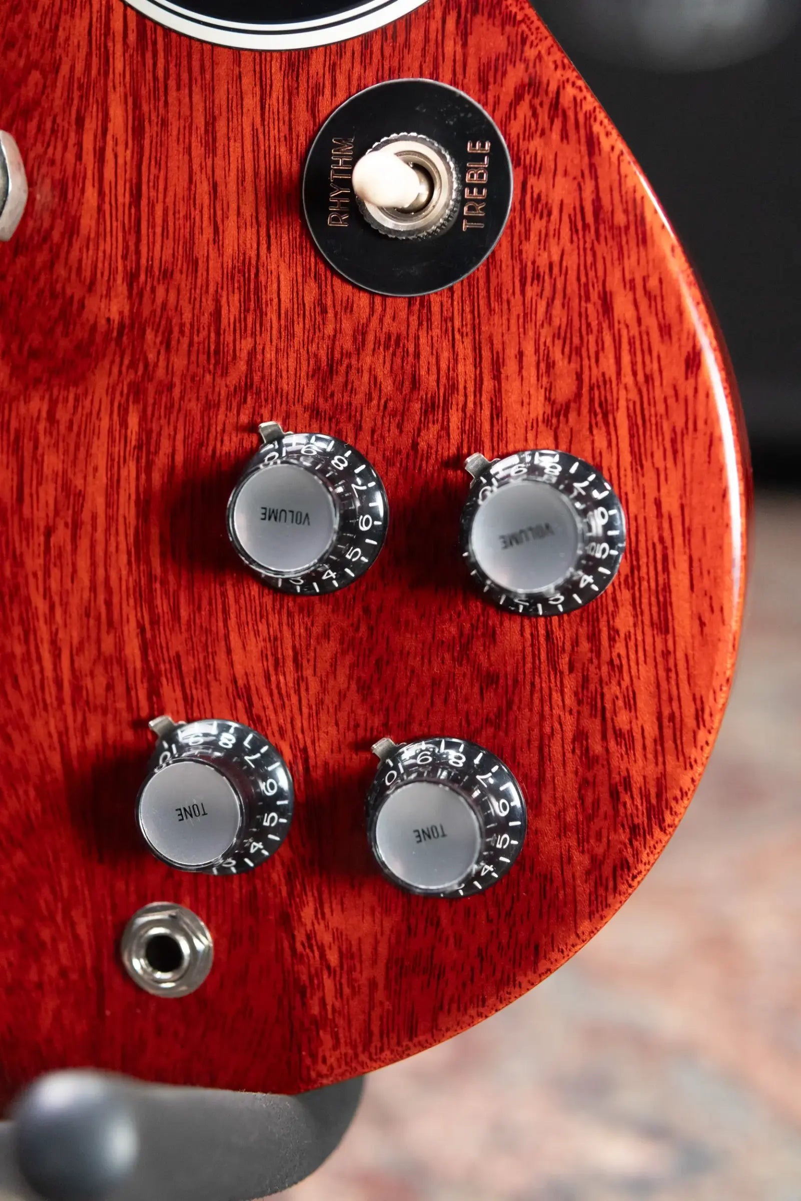 Gibson Custom Shop 1961 SG Les Paul Standard Stop Bar VOS Reissue Electric Guitar - Cherry Red with Hardshell Case