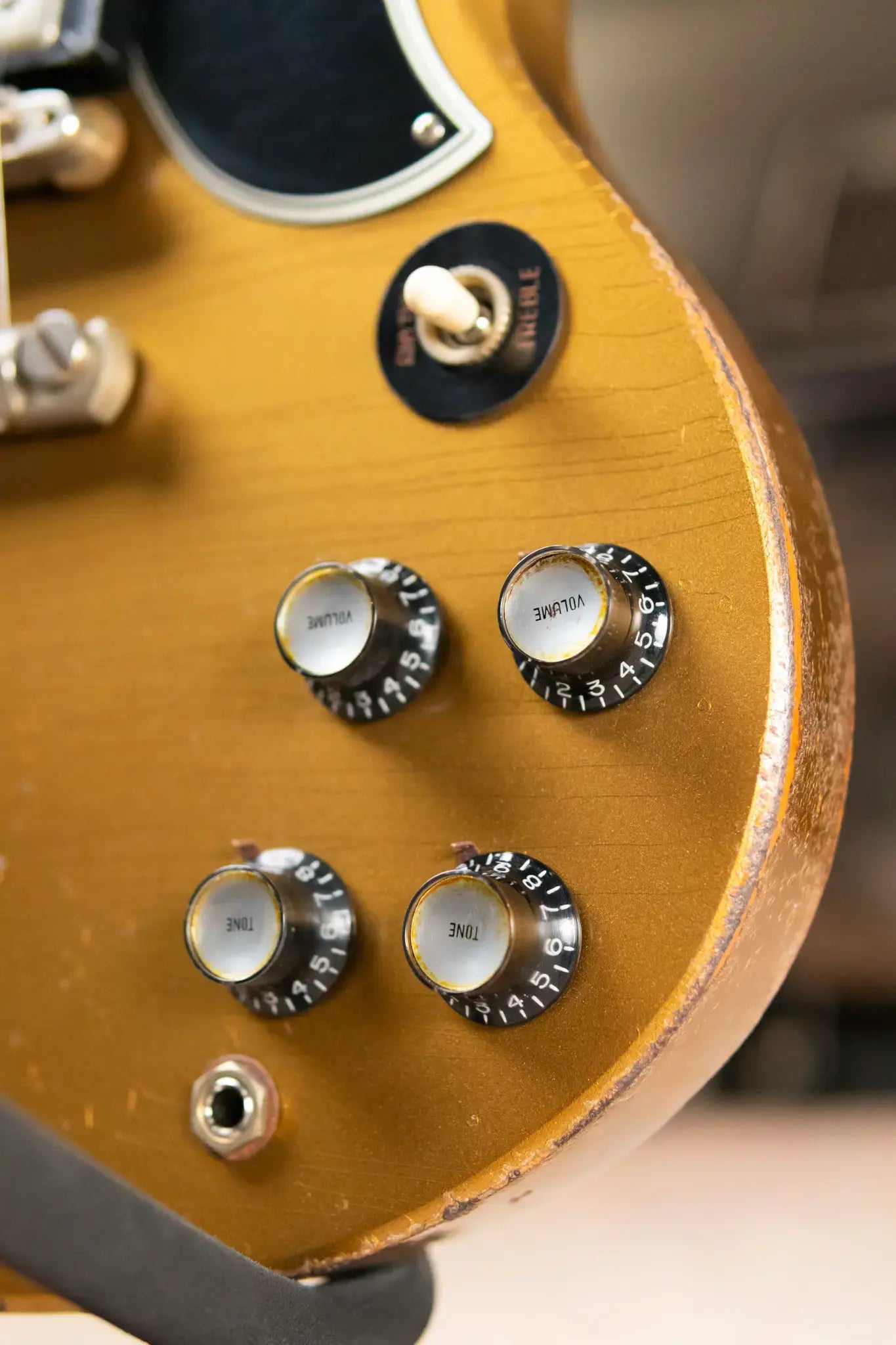 Gibson Custom Shop 1961 SG Standard Murphy Lab Ultra Heavy Aged Electric Guitar - Double Gold Aged with Hardshell Case