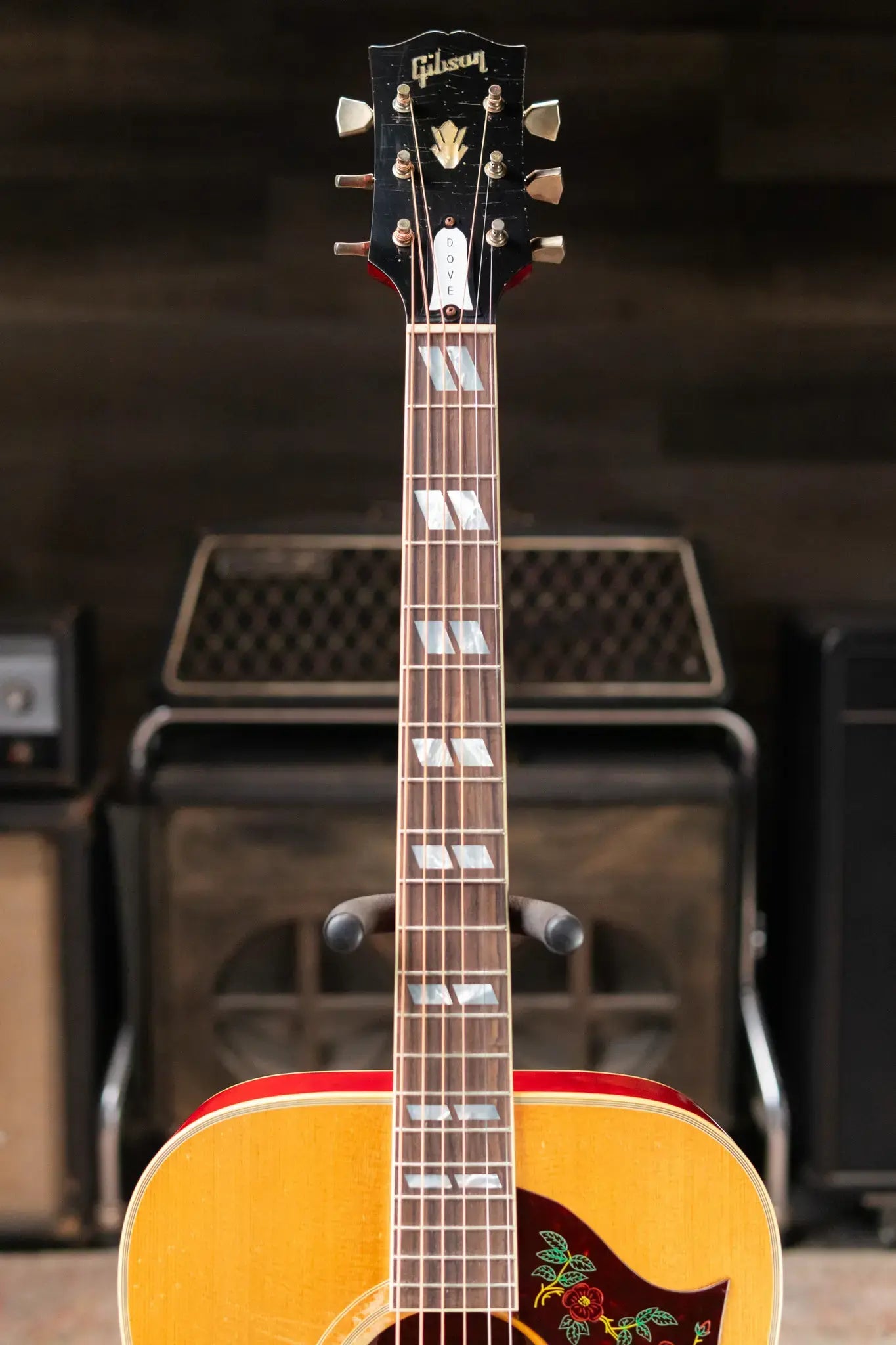 Gibson Custom Shop 1963 Dove Murphy Lab Light Aged Acoustic Guitar - Dark Natural with Hardshell Case