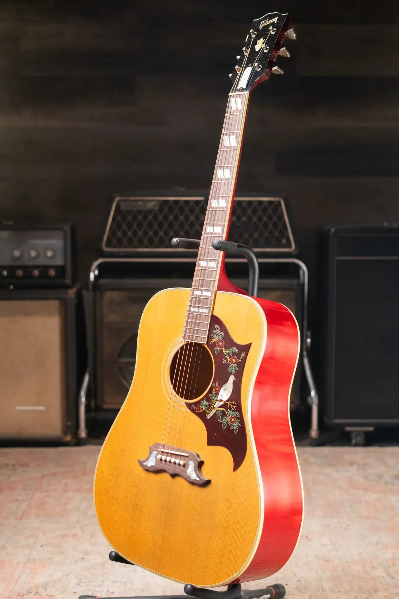 Gibson Custom Shop 1963 Dove Murphy Lab Light Aged Acoustic Guitar - Dark Natural with Hardshell Case