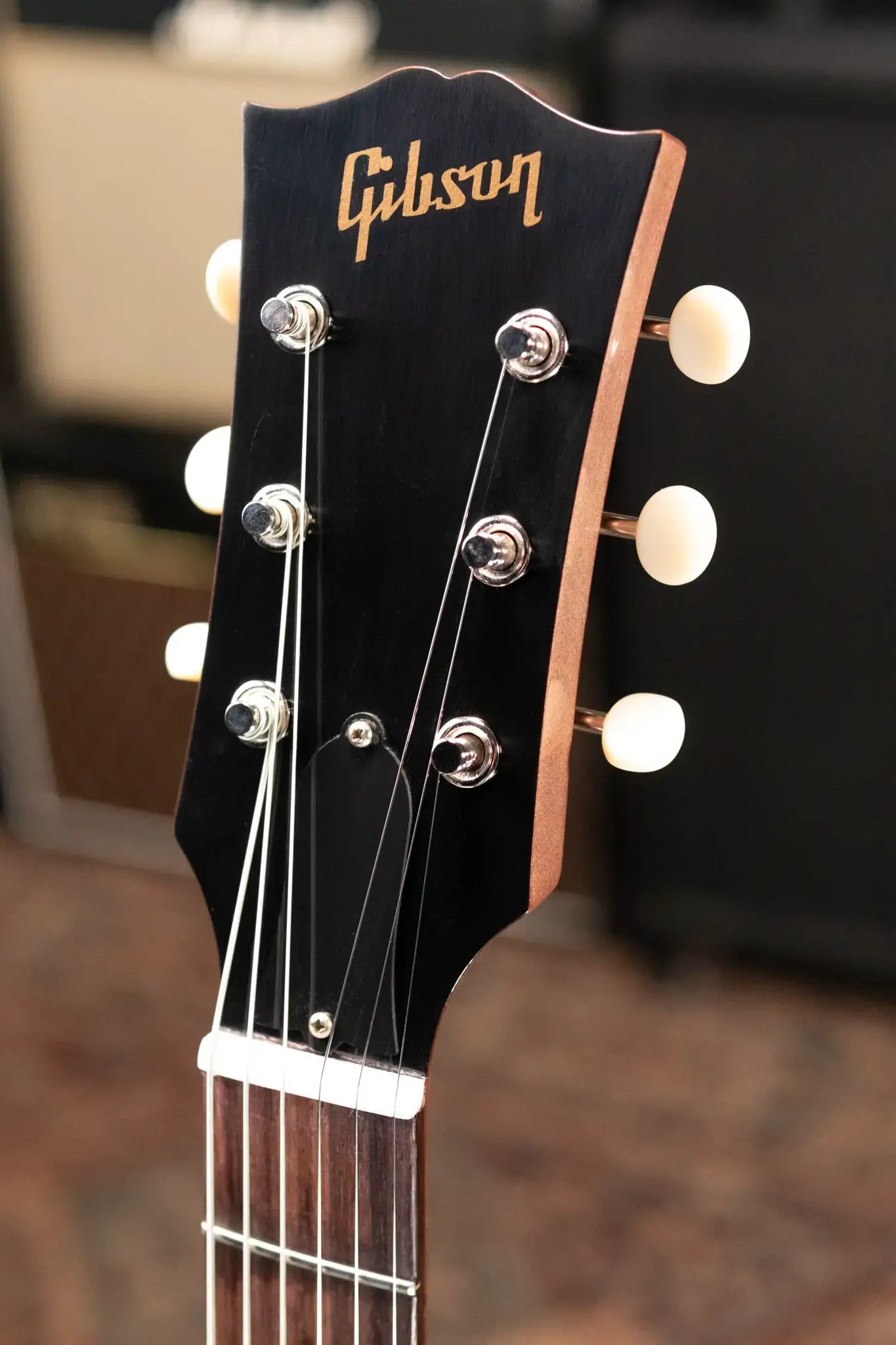 Gibson Custom Shop 1963 SG Junior Lightning Bar Bridge Electric Guitar - TV Heather Poly VOS with Hardshell Case