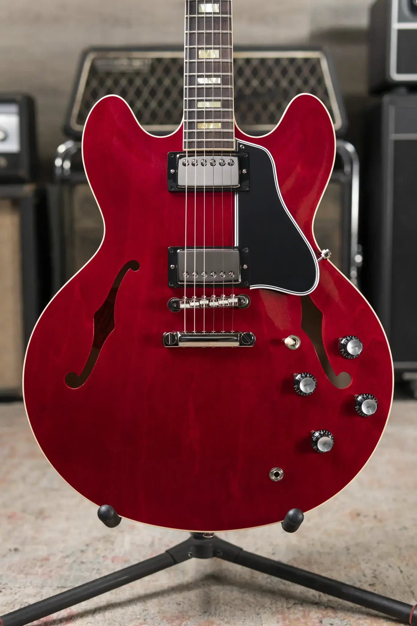 Gibson Custom Shop 1964 ES-335 Reissue Semi-Hollow Electric Guitar - Viking Red Gloss with Hardshell Case