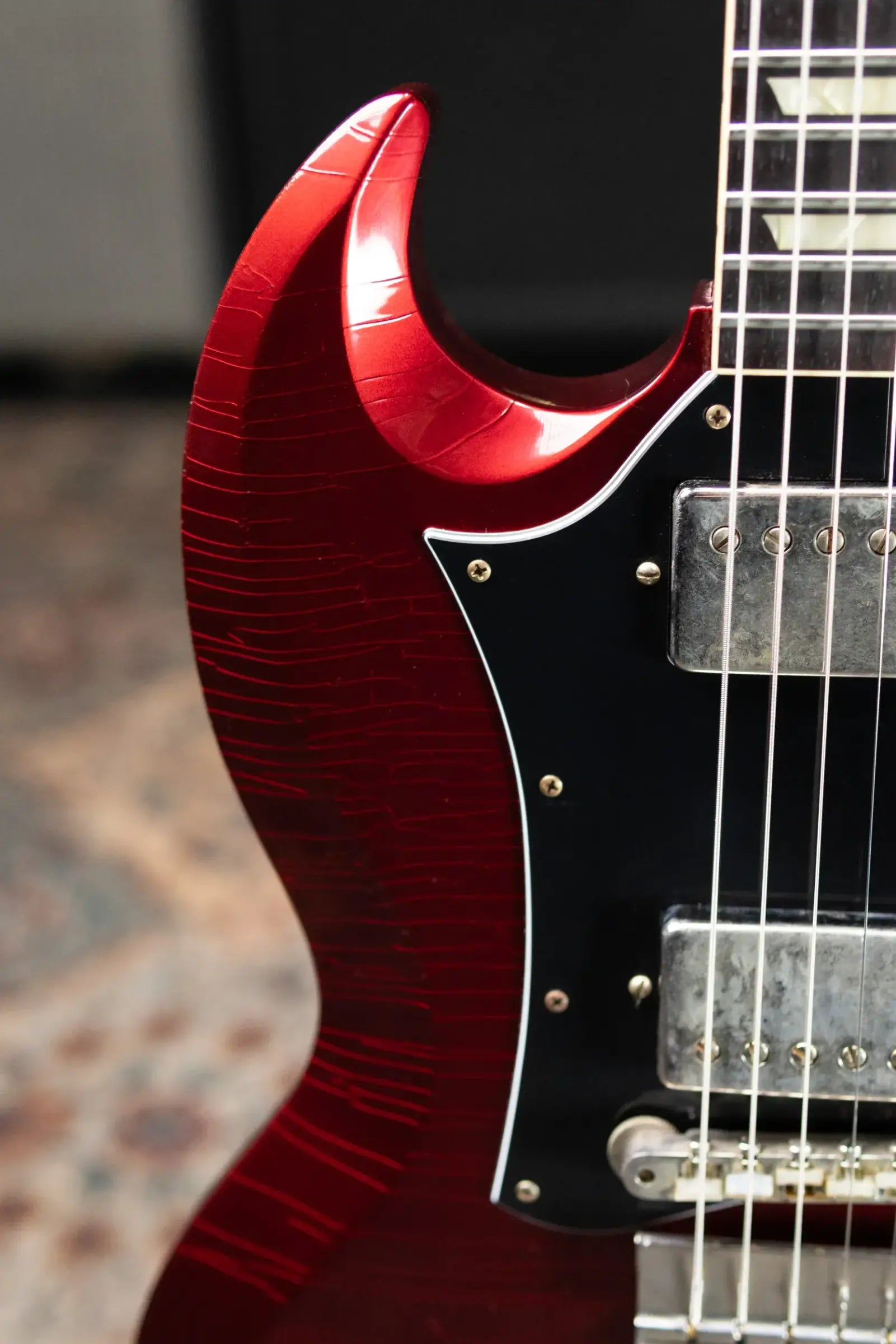 Gibson Custom Shop 1964 SG Standard Batwing Murphy Lab Light Aged Electric Guitar - Sparkling Burgundy with Hardshell Case