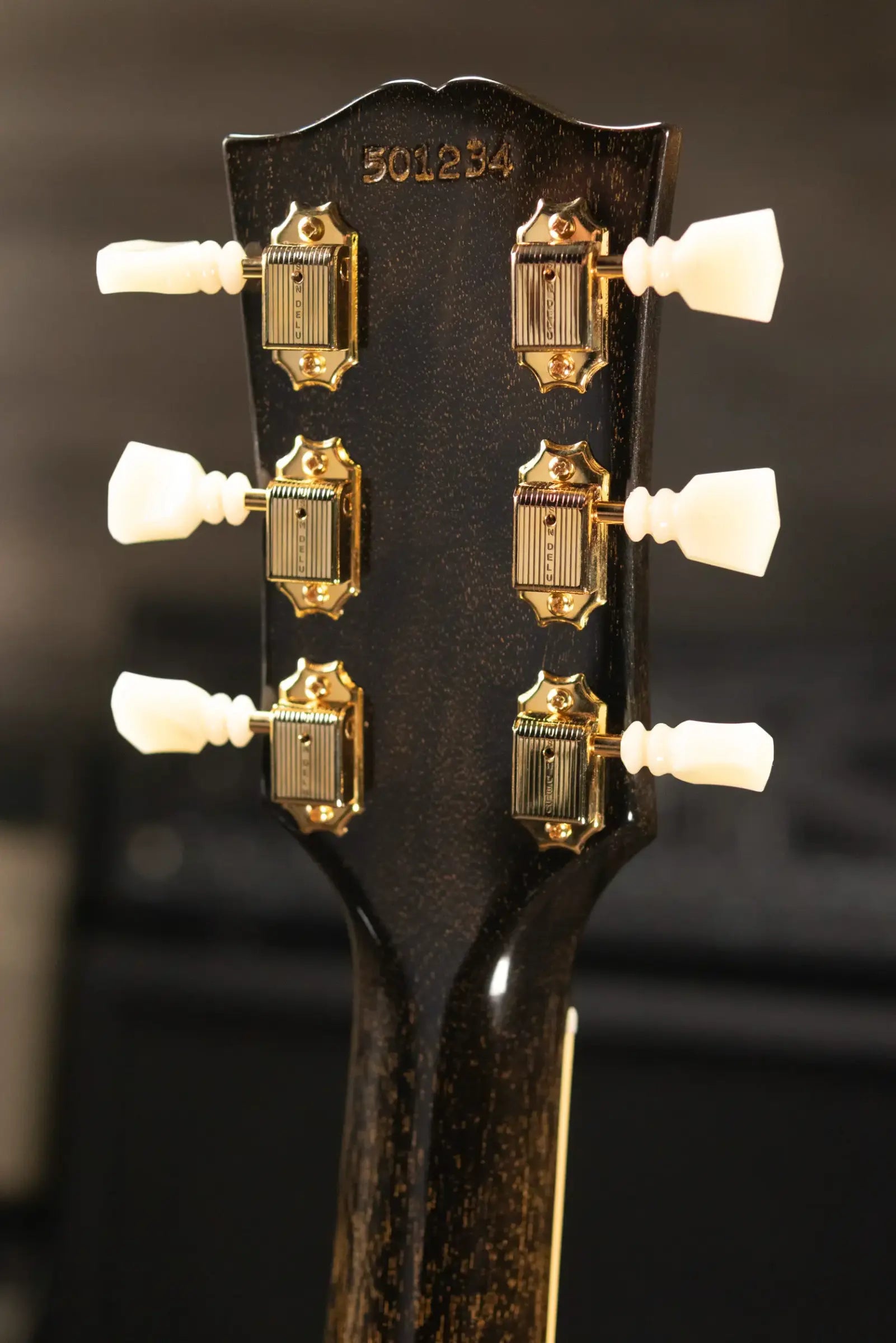 Gibson Custom Shop 1964 SG Standard with Maestro Electric Guitar - TV Black Gold with Hardshell Case