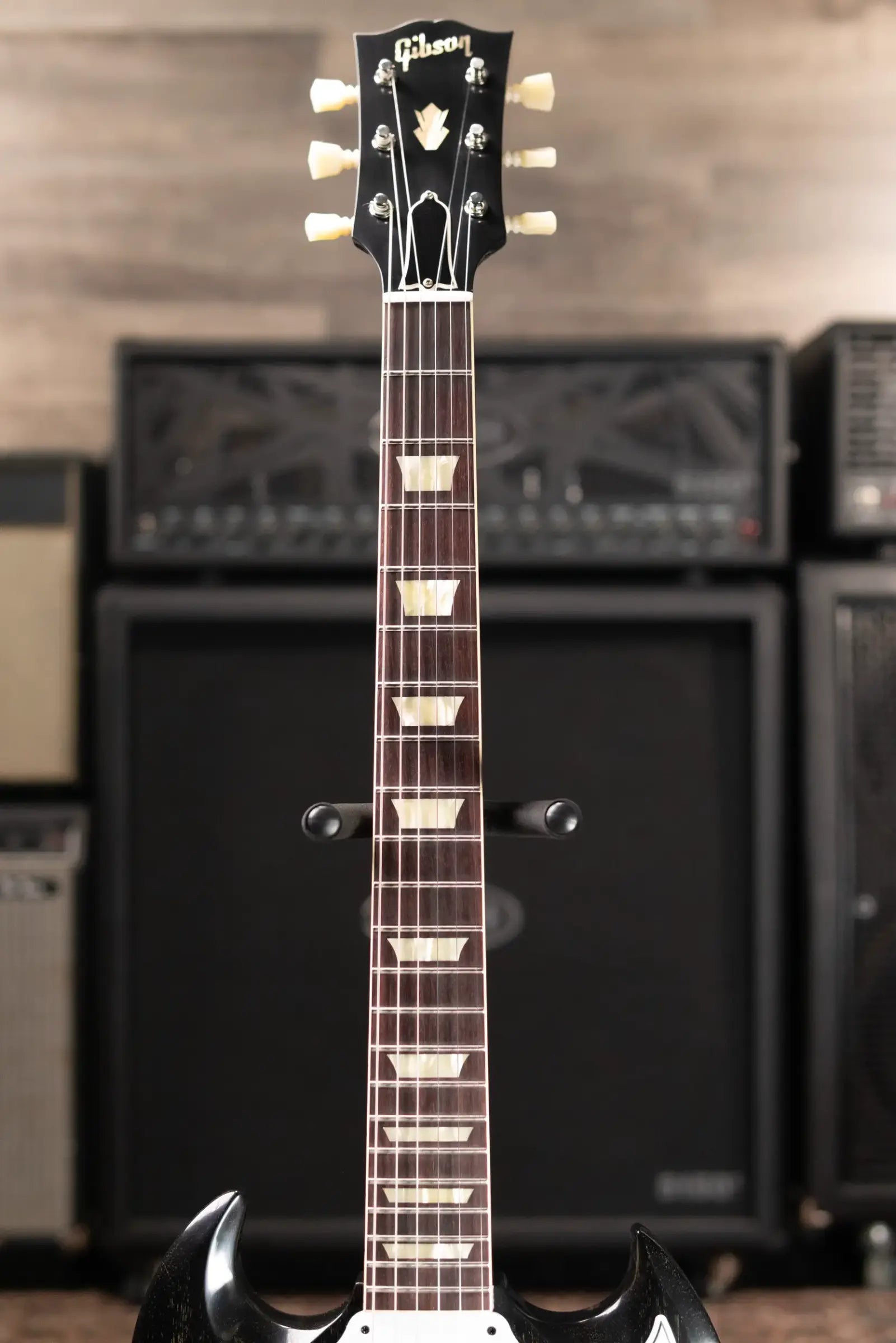 Gibson Custom Shop 1964 SG Standard with Maestro VOS Electric Guitar - Silver Fox with Hardshell Case