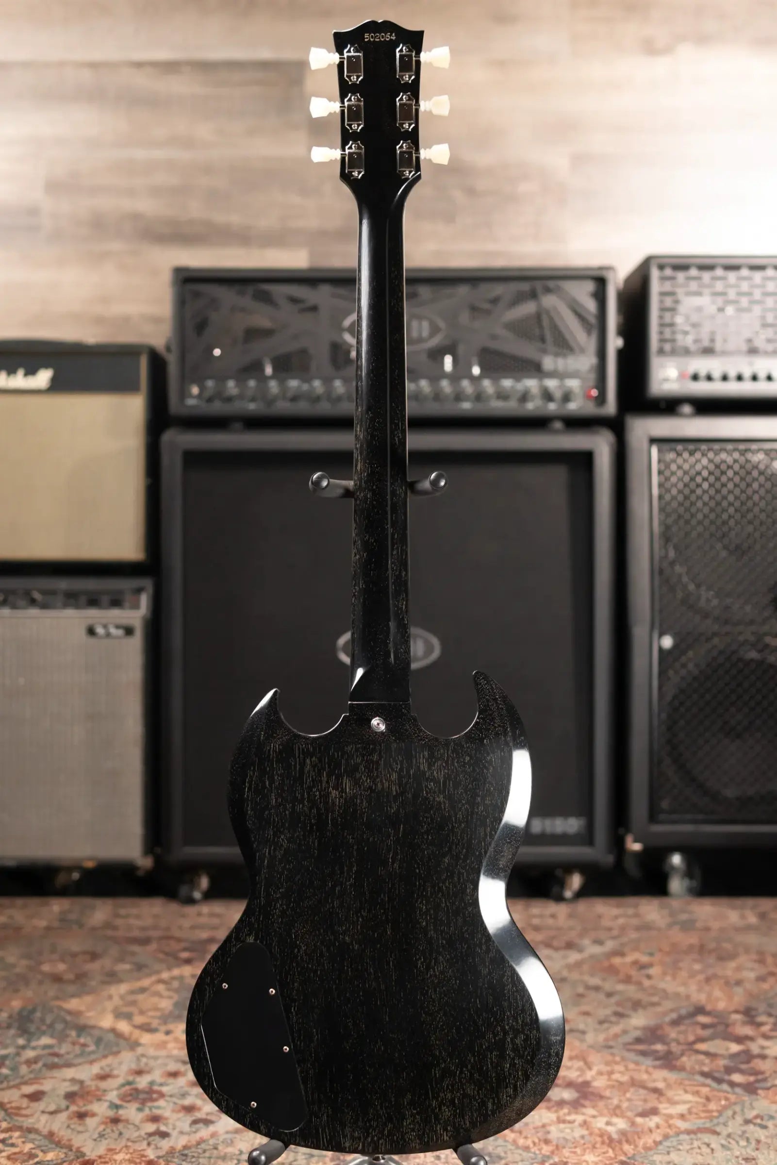 Gibson Custom Shop 1964 SG Standard with Maestro VOS Electric Guitar - Silver Fox with Hardshell Case