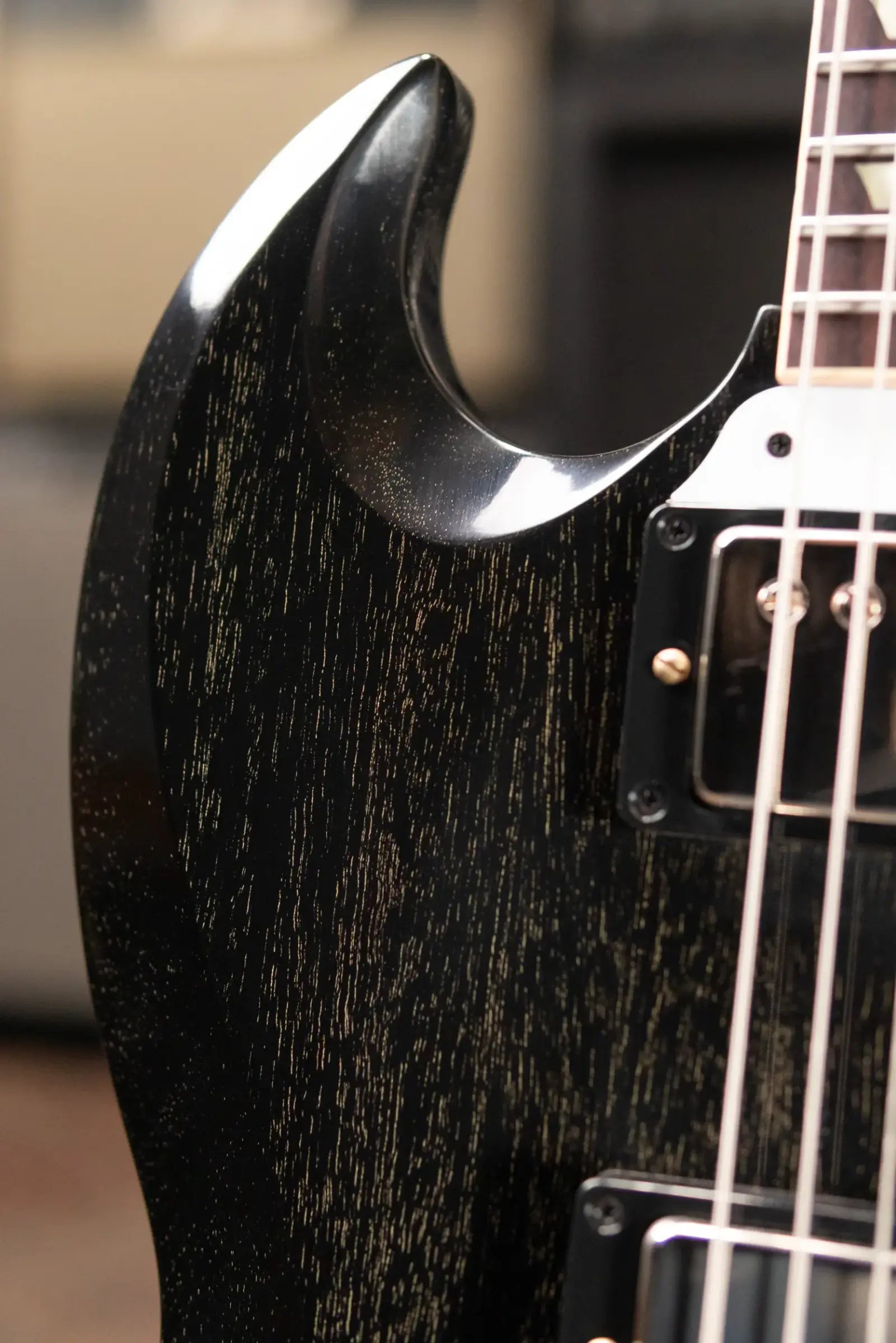 Gibson Custom Shop 1964 SG Standard with Maestro VOS Electric Guitar - Silver Fox with Hardshell Case