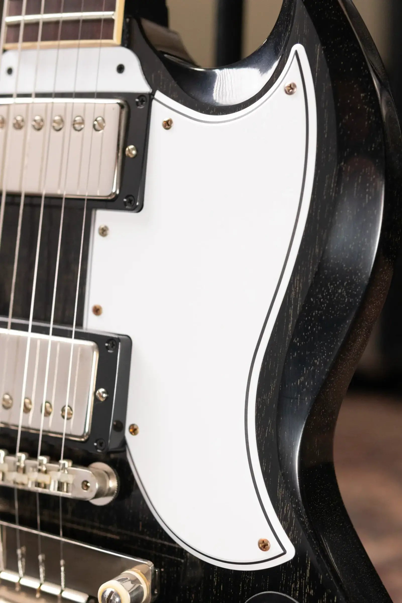 Gibson Custom Shop 1964 SG Standard with Maestro VOS Electric Guitar - Silver Fox with Hardshell Case