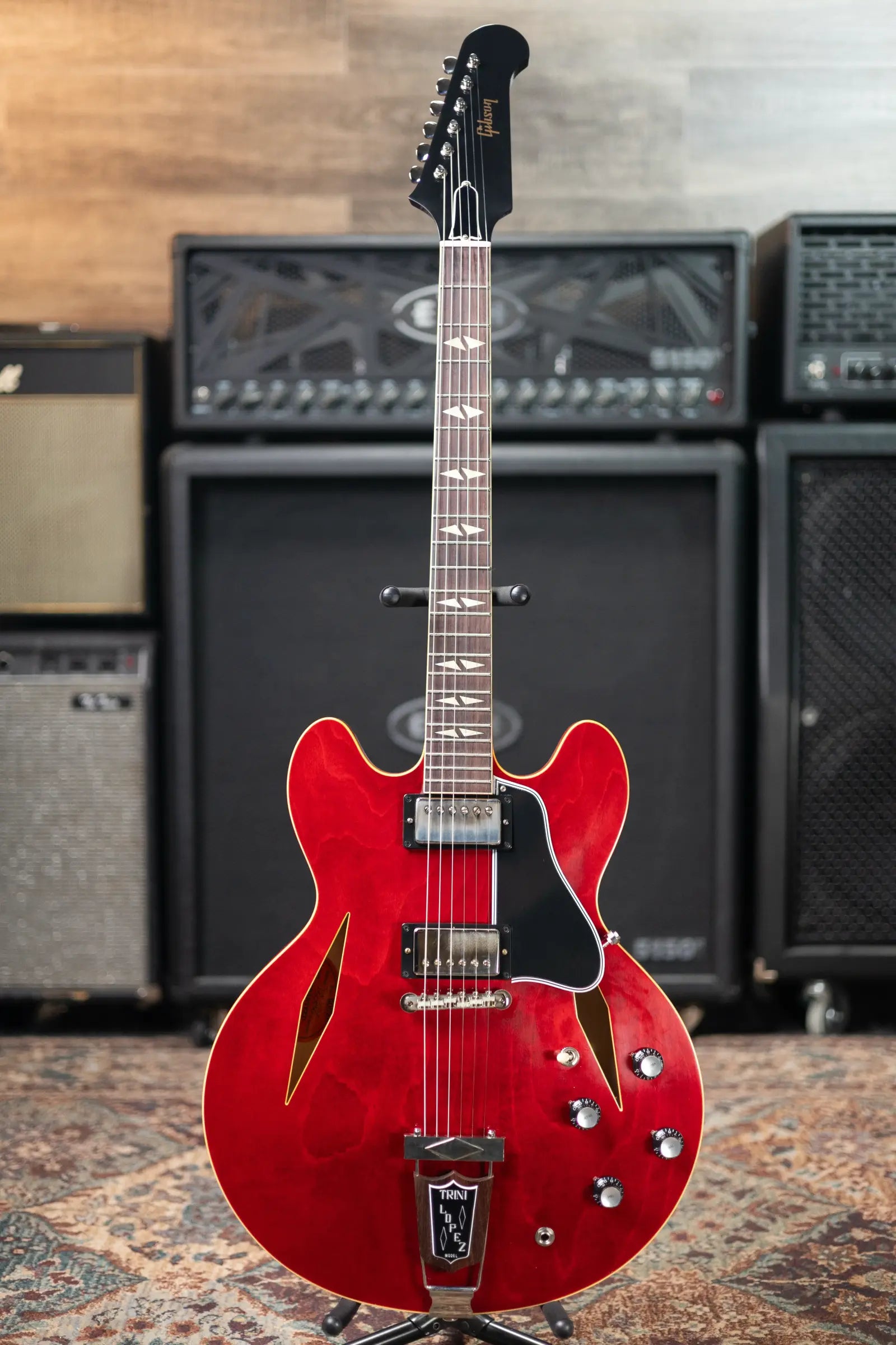 Gibson Custom Shop 1964 Trini Lopez Standard Reissue VOS Semi-Hollow Guitar - Sixties Cherry with Hardshell Case