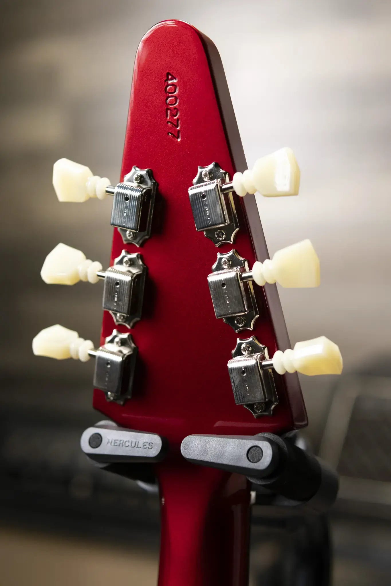 Gibson Custom Shop 1967 Mahogany Flying V Reissue with Maestro Vibrola Electric Guitar - Sparkling Burgundy with Hardshell Case