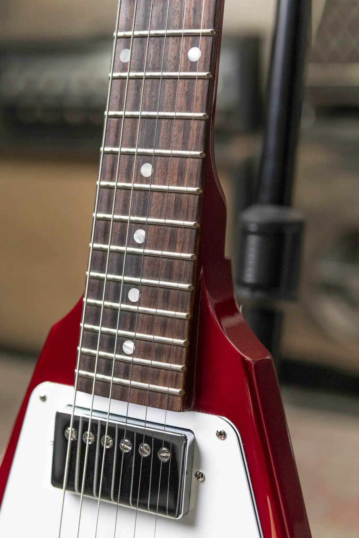 Gibson Custom Shop 1967 Mahogany Flying V Reissue with Maestro Vibrola Electric Guitar - Sparkling Burgundy with Hardshell Case