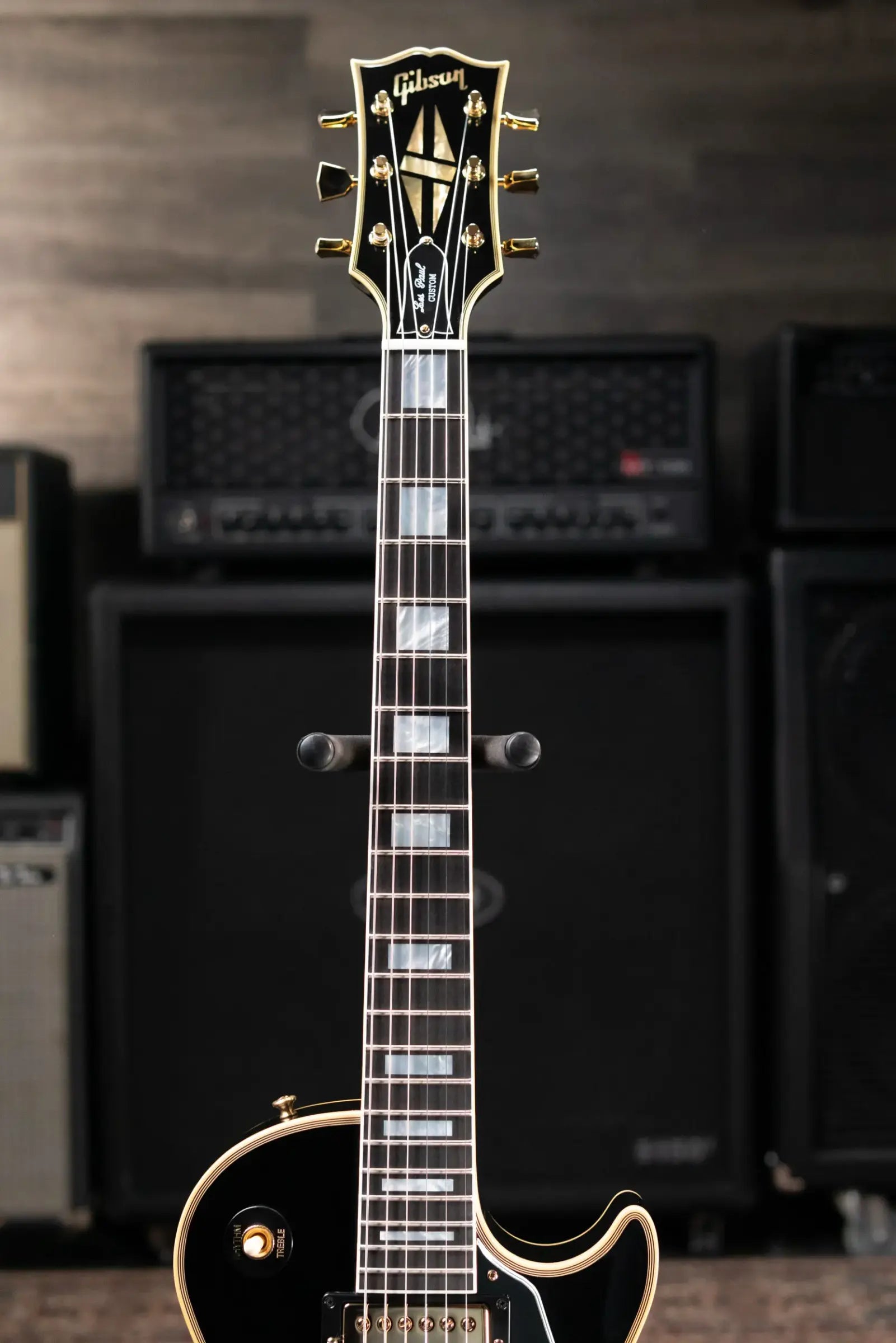 Gibson Custom Shop 1968 Les Paul Custom Reissue Electric Guitar - Ebony with Hardshell Case