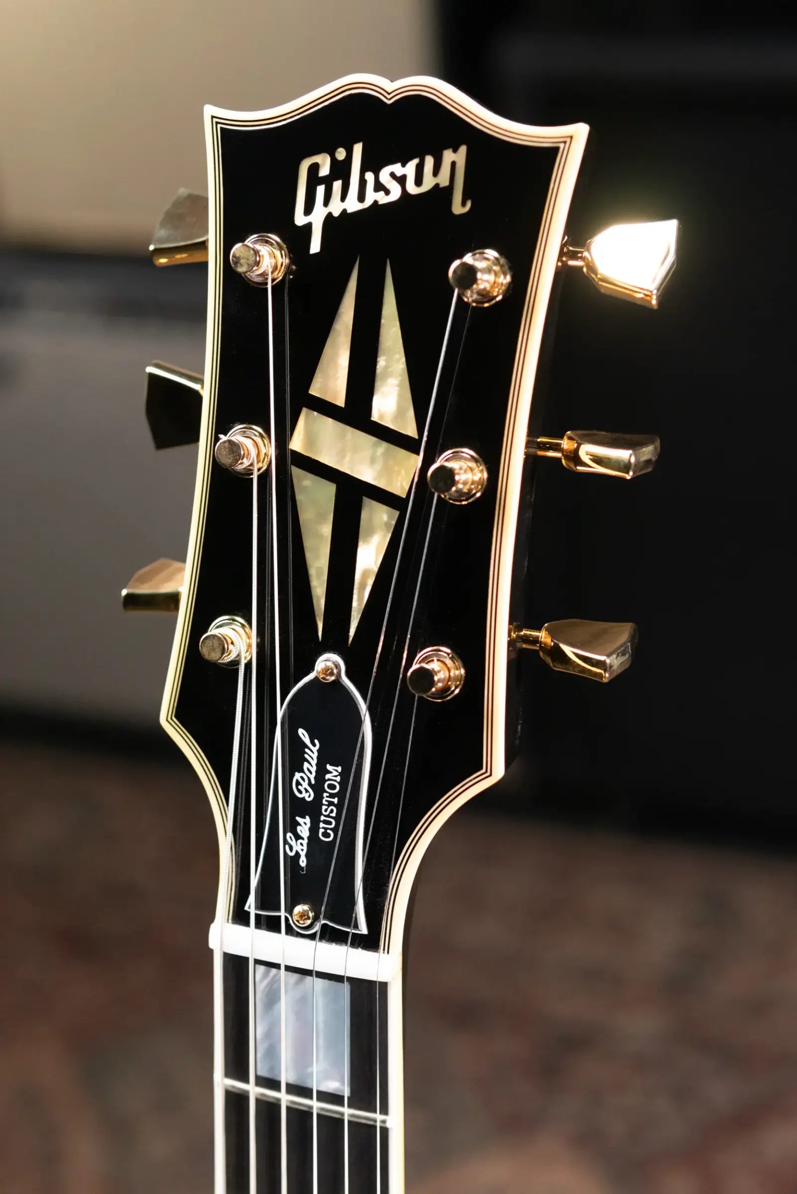 Gibson Custom Shop 1968 Les Paul Custom Reissue Electric Guitar - Ebony with Hardshell Case