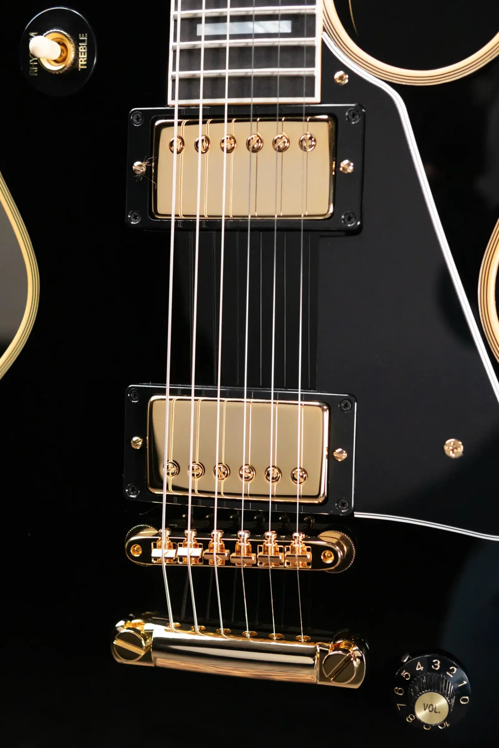 Gibson Custom Shop 1968 Les Paul Custom Reissue Electric Guitar - Ebony with Hardshell Case