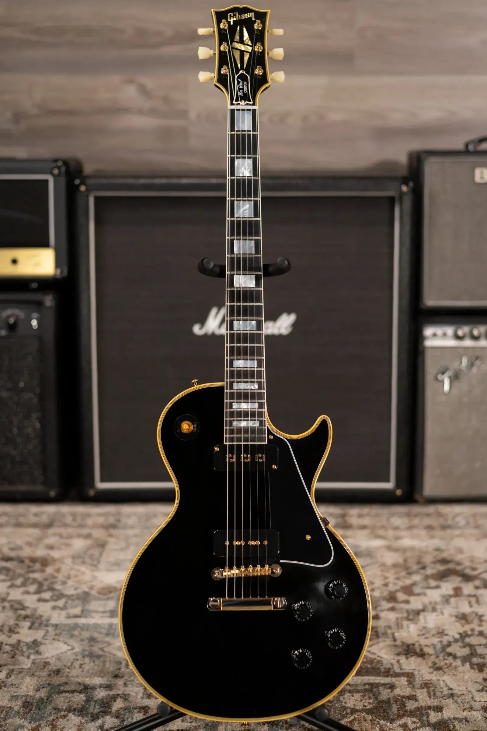 Gibson Custom Shop '54 Les Paul Custom Reissue Electric Guitar - Ebony with Hardshell Case - Used