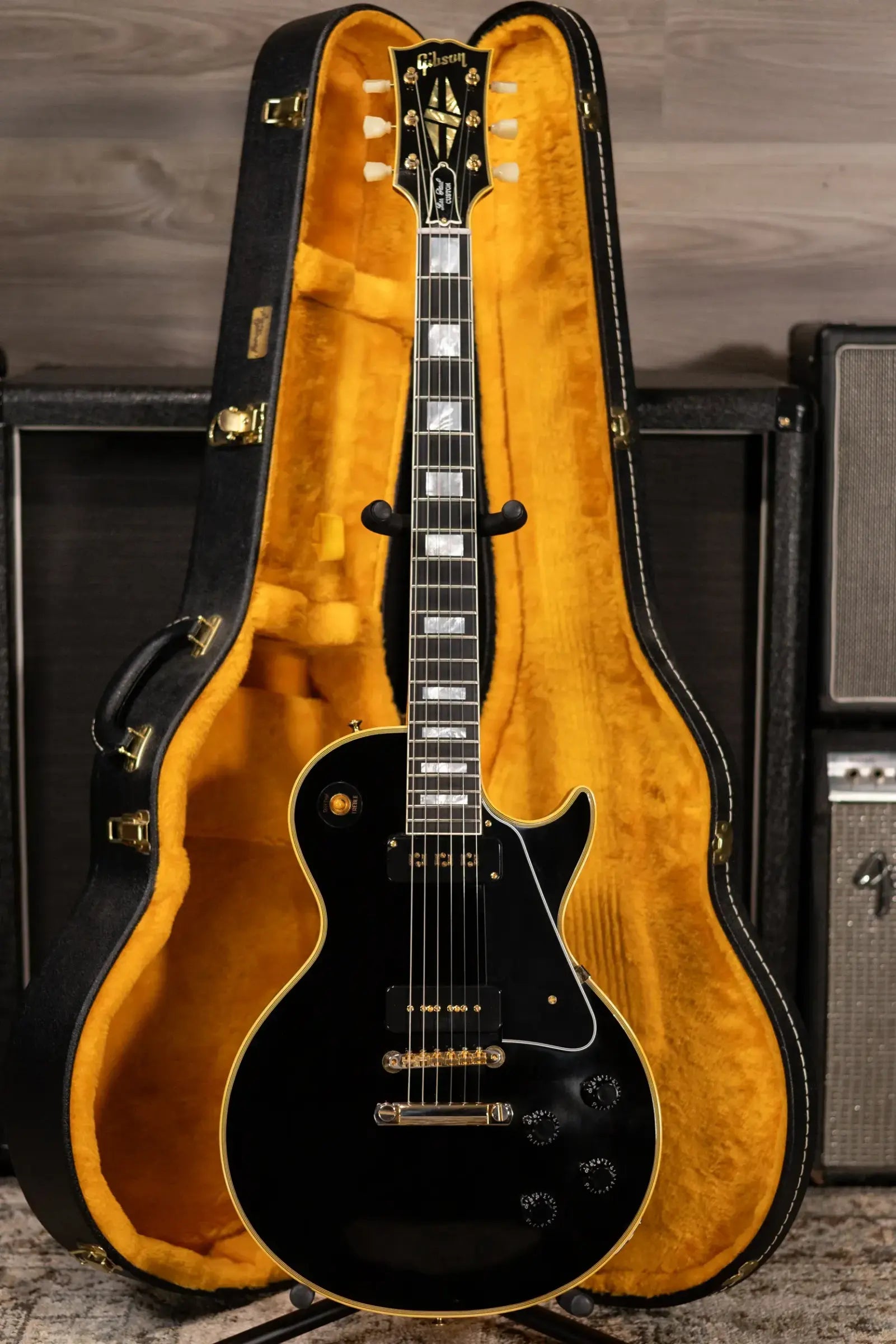 Gibson Custom Shop '54 Les Paul Custom Reissue Electric Guitar - Ebony with Hardshell Case - Used