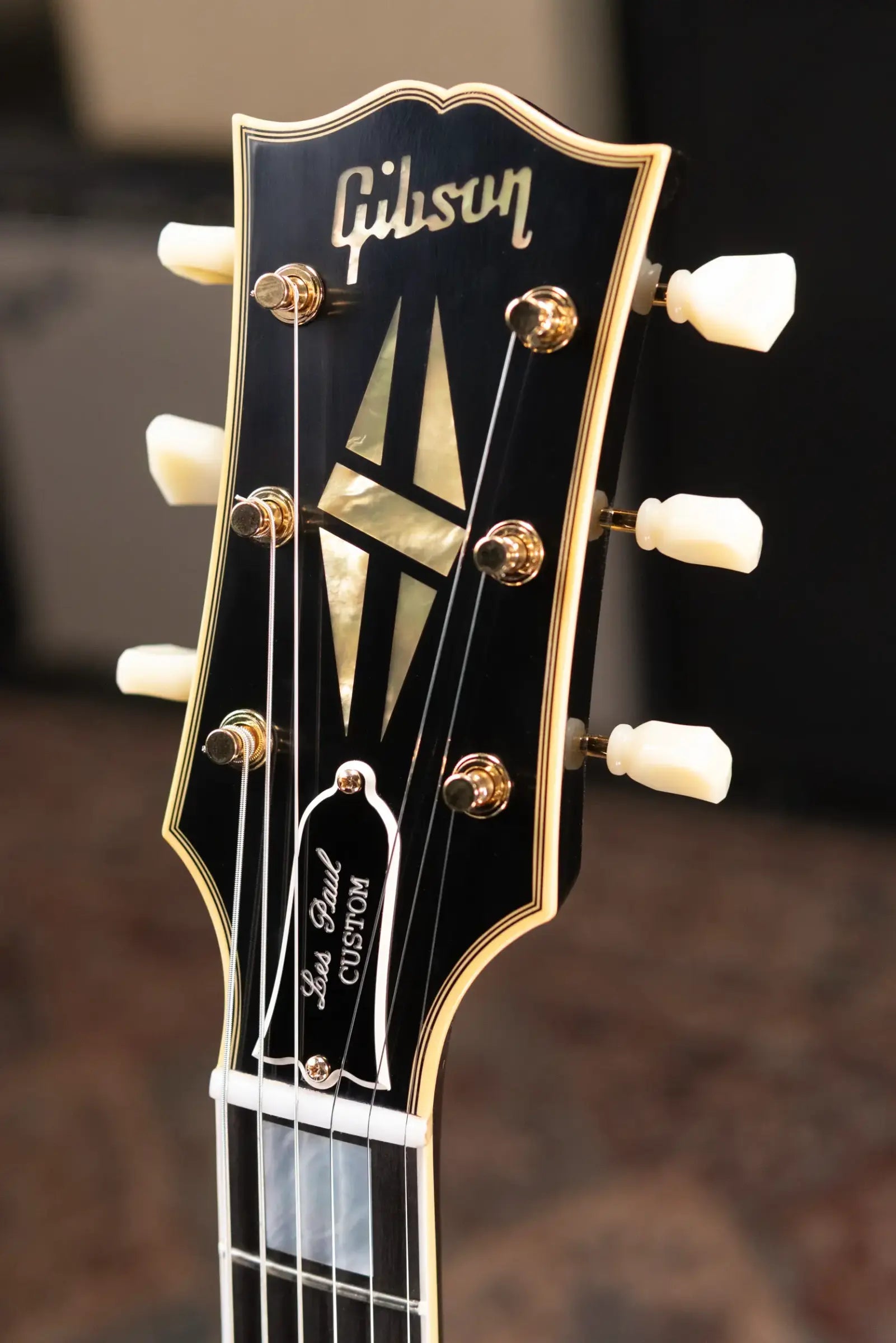 Gibson Custom Shop 57 Les Paul Custom VOS Electric Guitar - Ebony with Hardshell Case