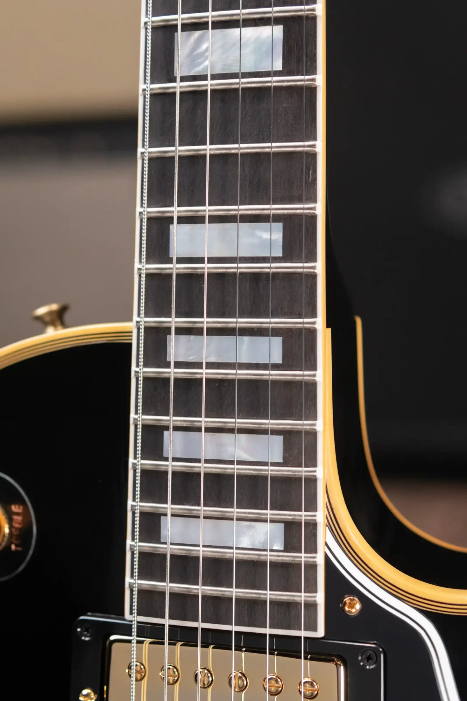 Gibson Custom Shop 57 Les Paul Custom VOS Electric Guitar - Ebony with Hardshell Case