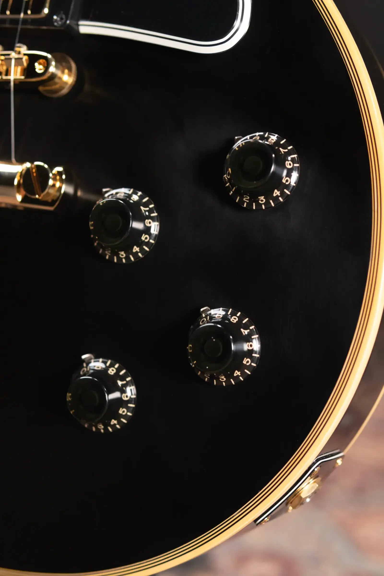 Gibson Custom Shop 57 Les Paul Custom VOS Electric Guitar - Ebony with Hardshell Case