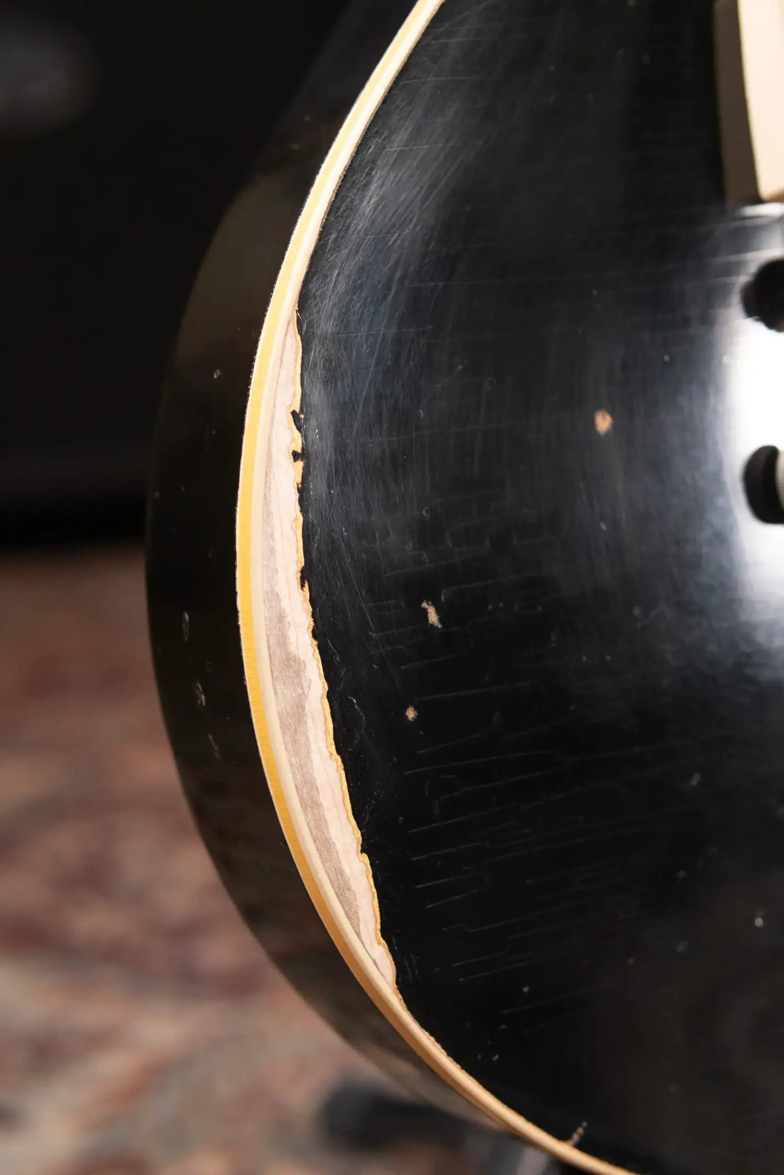 Gibson Custom Shop '57 Les Paul Standard Murphy Lab Ultra Heavy Aged Electric Guitar - Ebony over Double Gold with Hardshell Case