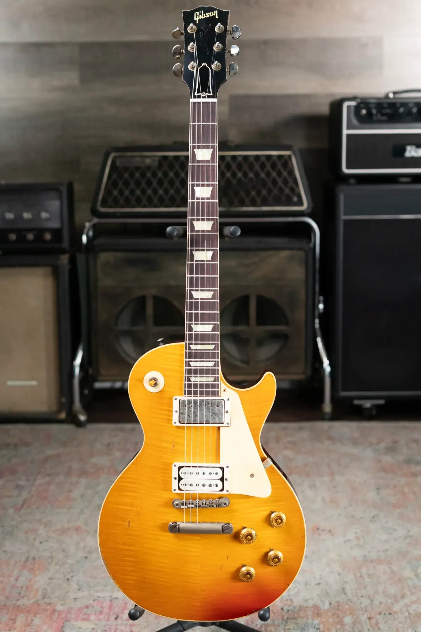 Gibson Custom Shop 1959 Les Paul Standard BOTB Page 116 Murphy Lab Heavy Aged Electric Guitar - Sunburst with Hardshell Case