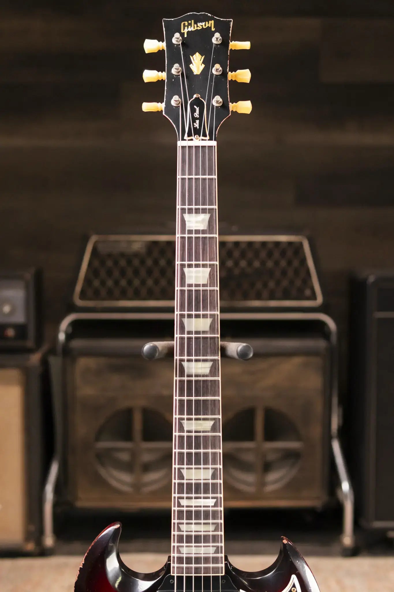 Gibson Custom Shop '61 SG Standard Reissue Murphy Lab Heavy Aged Electric Guitar - Reissue Burst with Hardshell Case