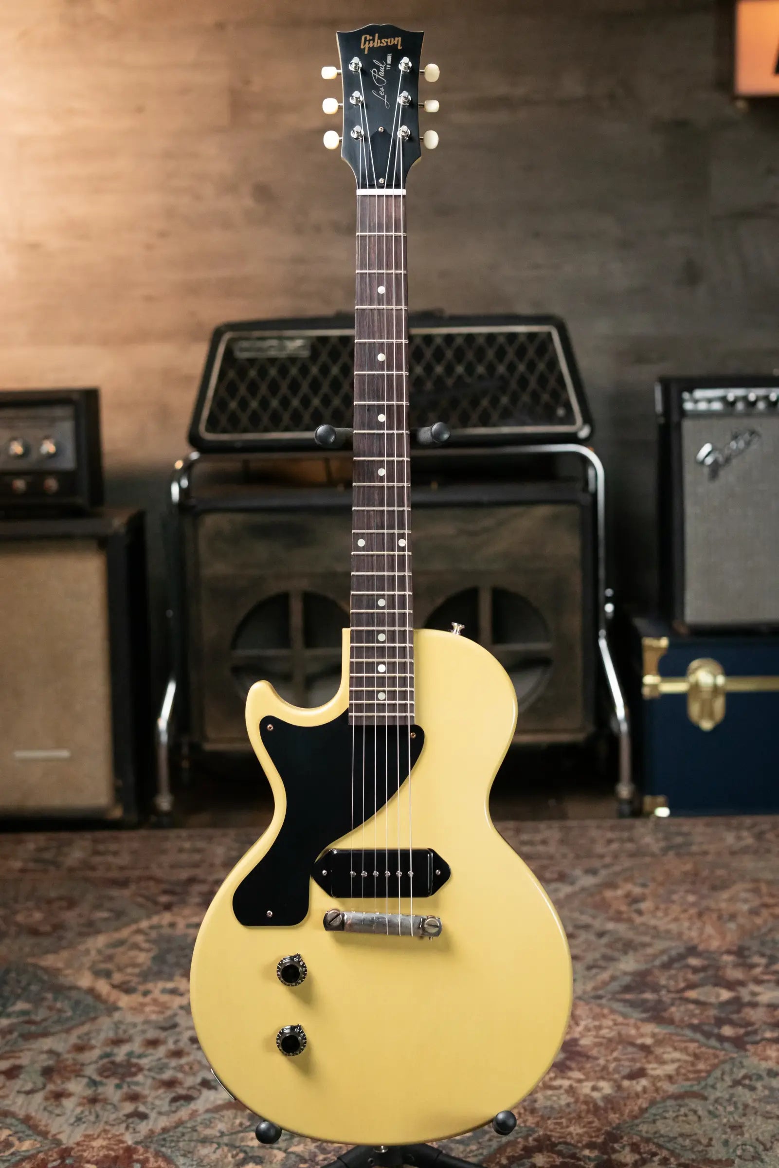 Gibson Custom Shop Left-Handed 57 Les Paul Junior VOS - TV Yellow with Hardshell Case