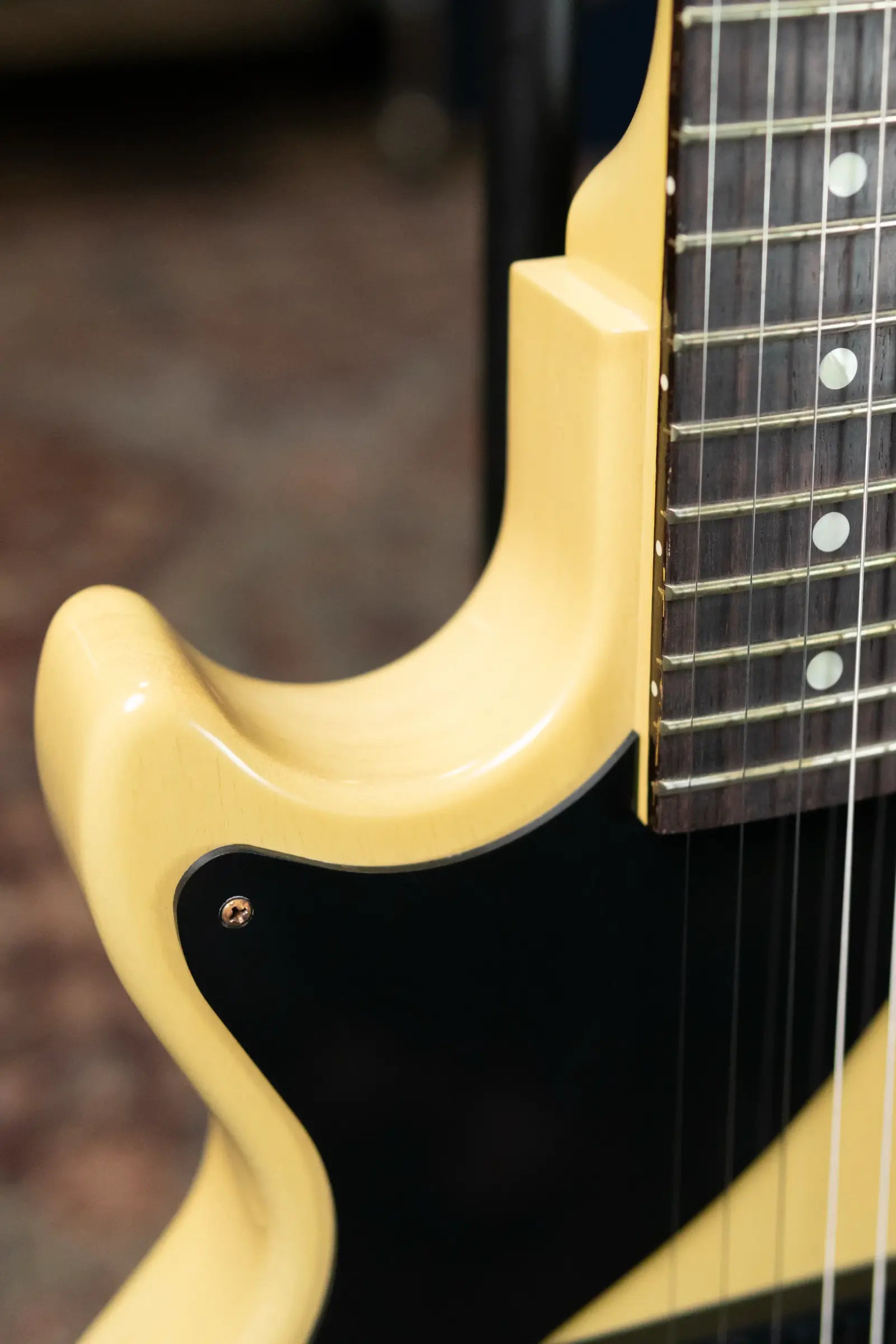 Gibson Custom Shop Left-Handed 57 Les Paul Junior VOS - TV Yellow with Hardshell Case