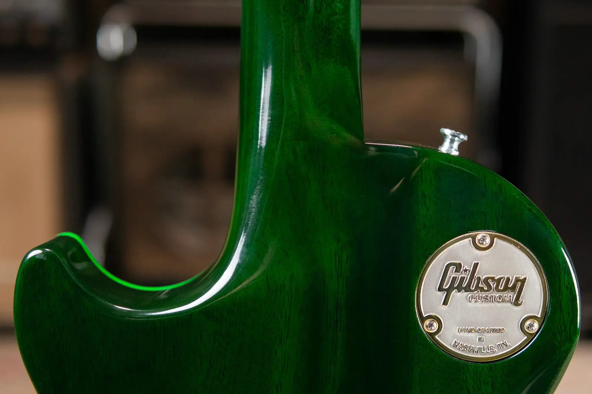 Gibson Custom Shop Les Paul Axcess Custom Electric Guitar - Green Widow with Hardshell Case