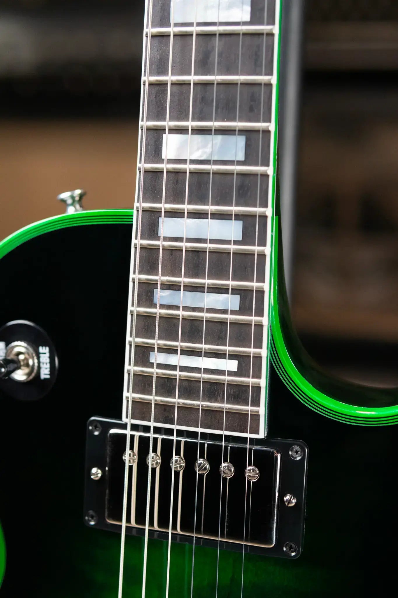 Gibson Custom Shop Les Paul Axcess Custom Electric Guitar - Green Widow with Hardshell Case