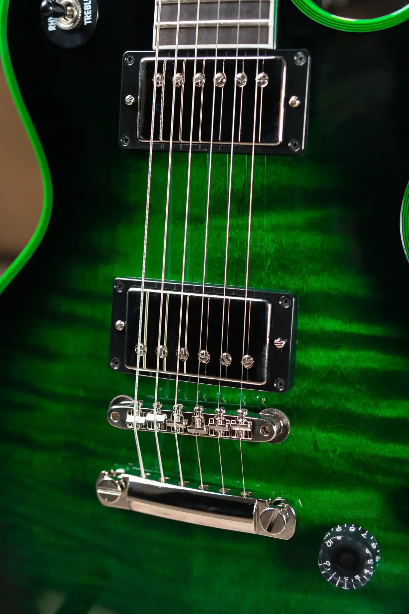 Gibson Custom Shop Les Paul Axcess Custom Electric Guitar - Green Widow with Hardshell Case
