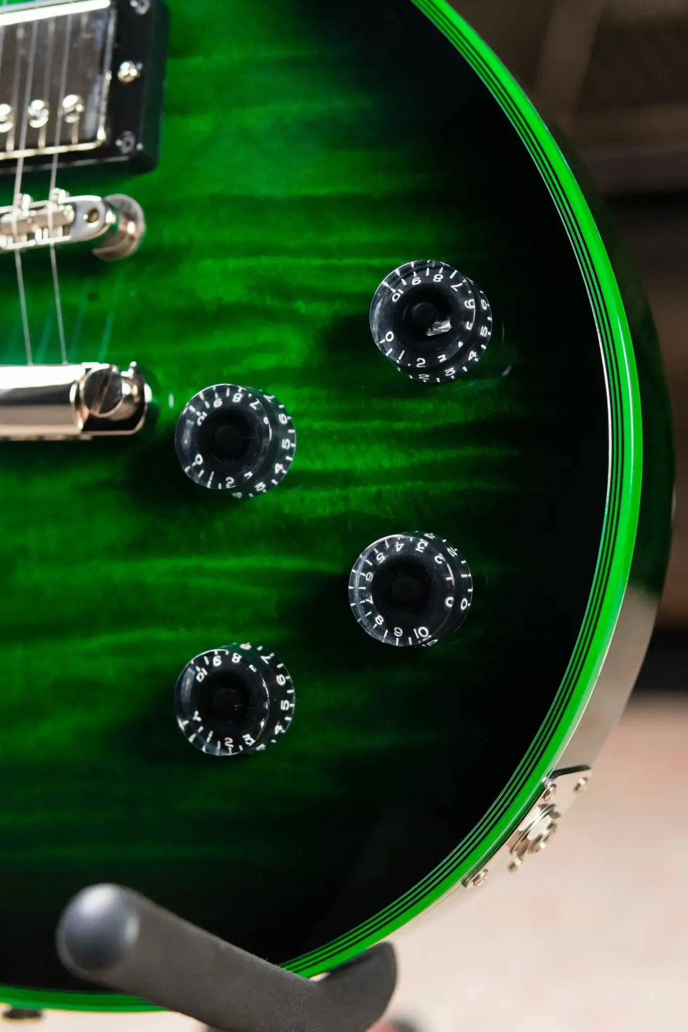 Gibson Custom Shop Les Paul Axcess Custom Electric Guitar - Green Widow with Hardshell Case