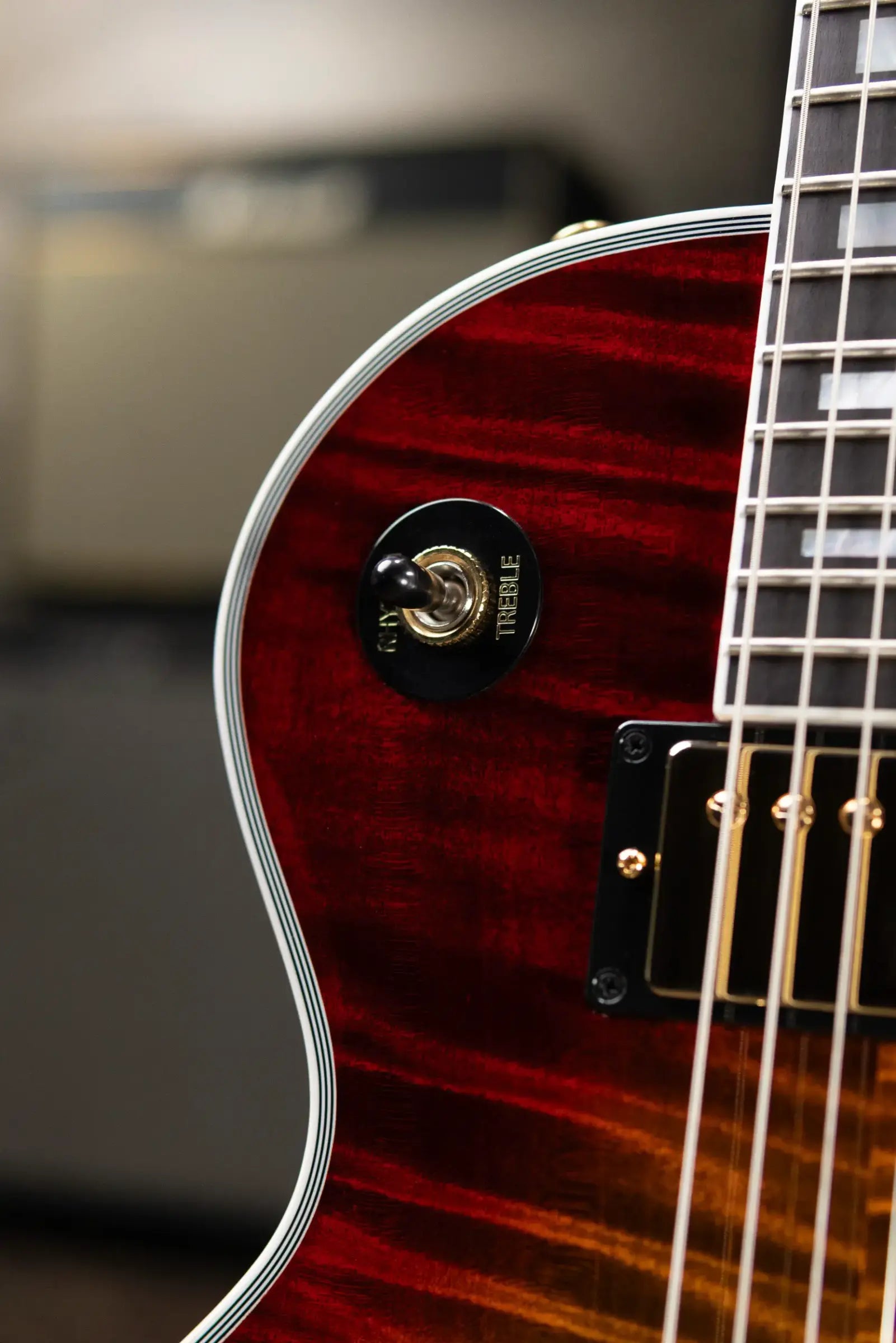Gibson Custom Shop Les Paul Axcess Custom Figured Top Electric Guitar - Bengal Burst with Hardshell Case