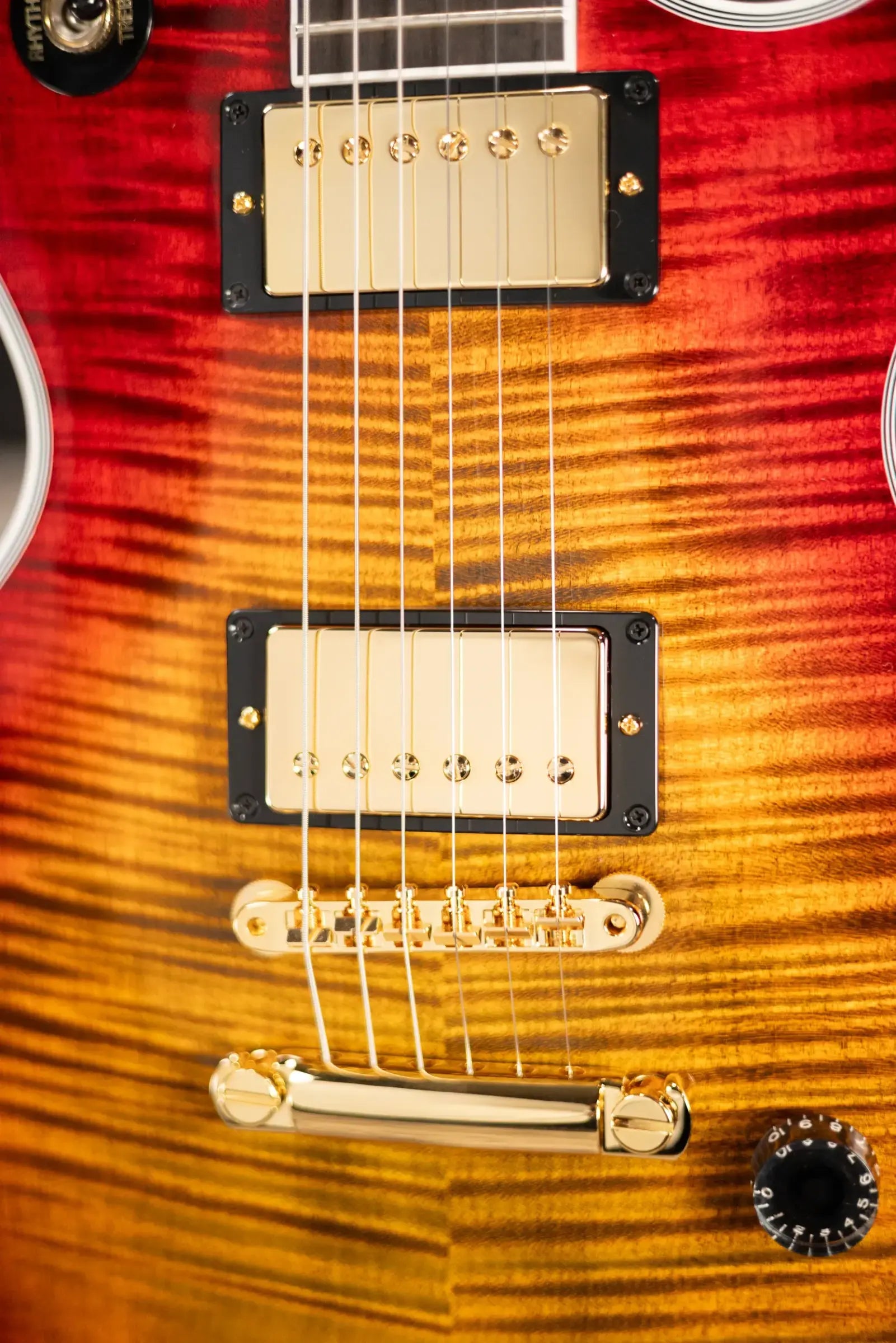 Gibson Custom Shop Les Paul Axcess Custom Figured Top Electric Guitar - Bengal Burst with Hardshell Case