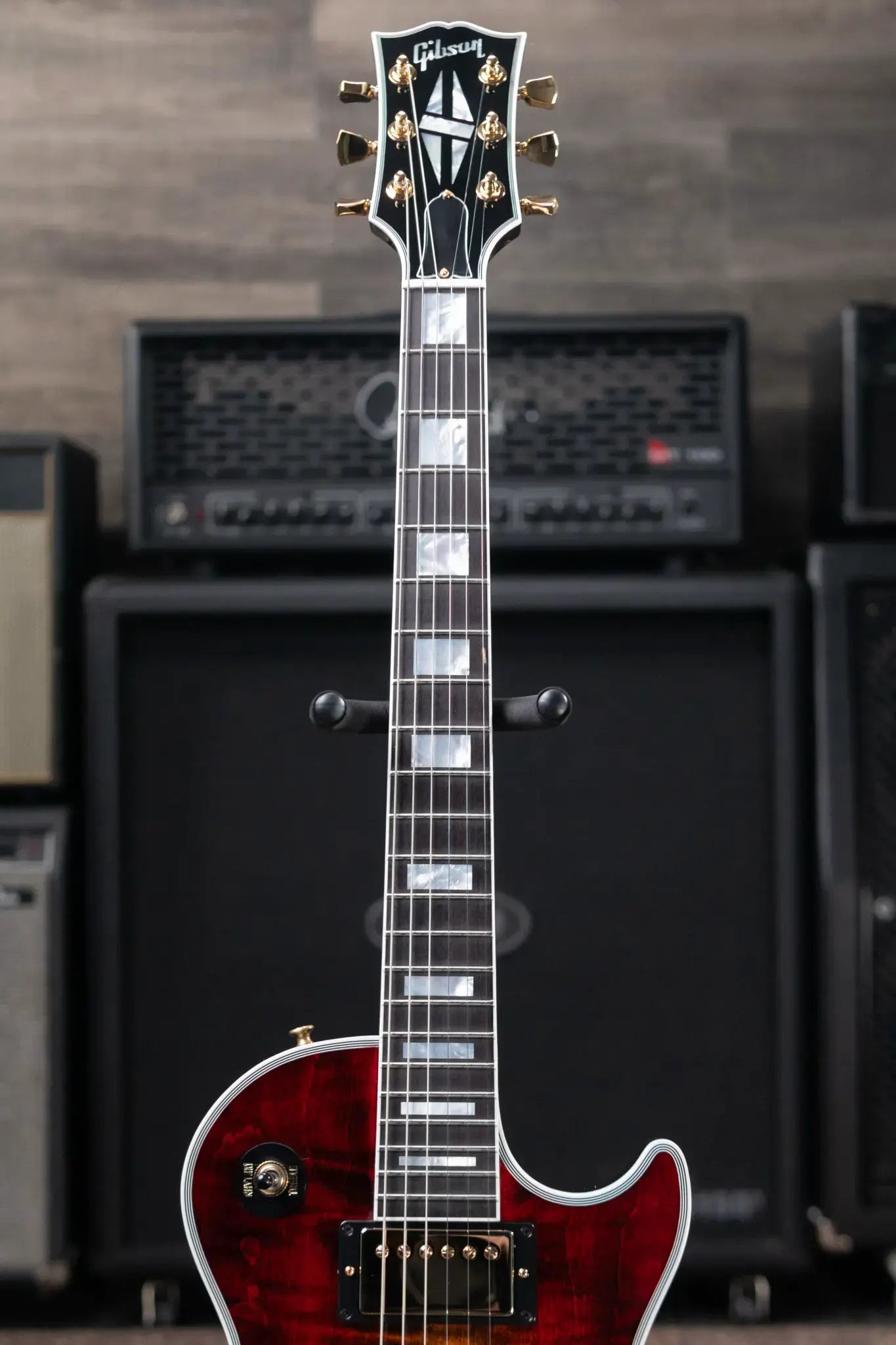 Gibson Custom Shop Les Paul Axcess Electric Guitar, Figured Top with Ebony Fingerboard - Bengal Burst with Hardshell Case