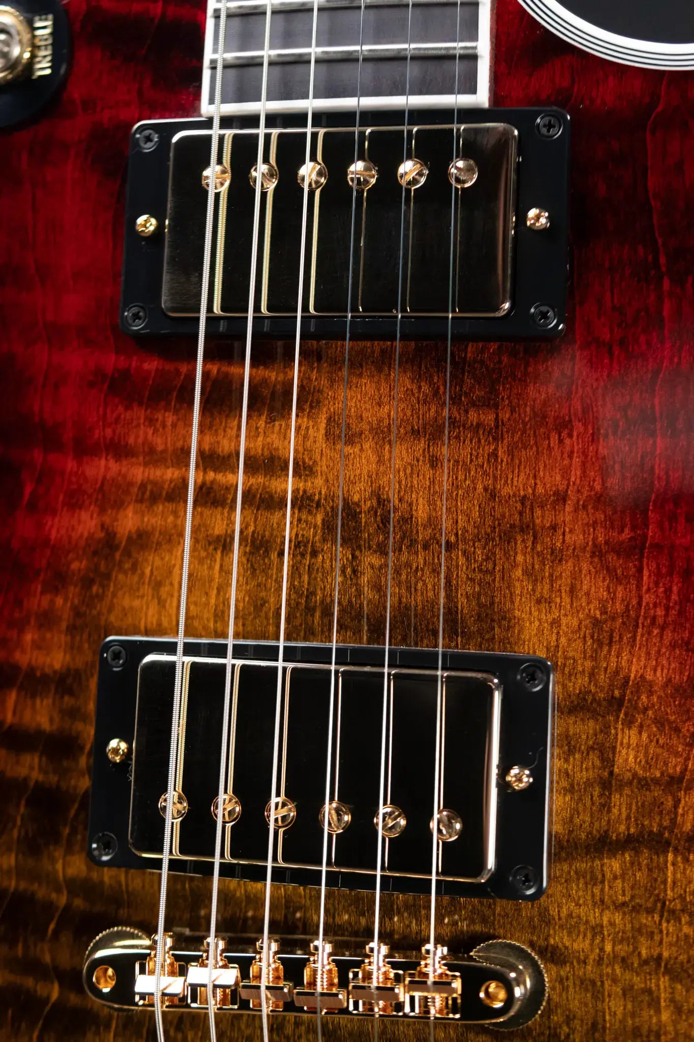 Gibson Custom Shop Les Paul Axcess Electric Guitar, Figured Top with Ebony Fingerboard - Bengal Burst with Hardshell Case