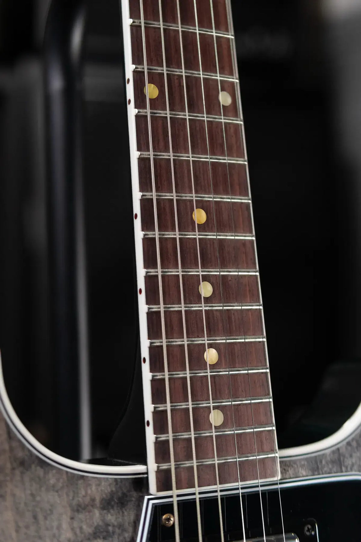 Gibson Custom Shop Les Paul Special Double Cut Figured Electric Guitar - Trans Black VOS with Hardshell Case