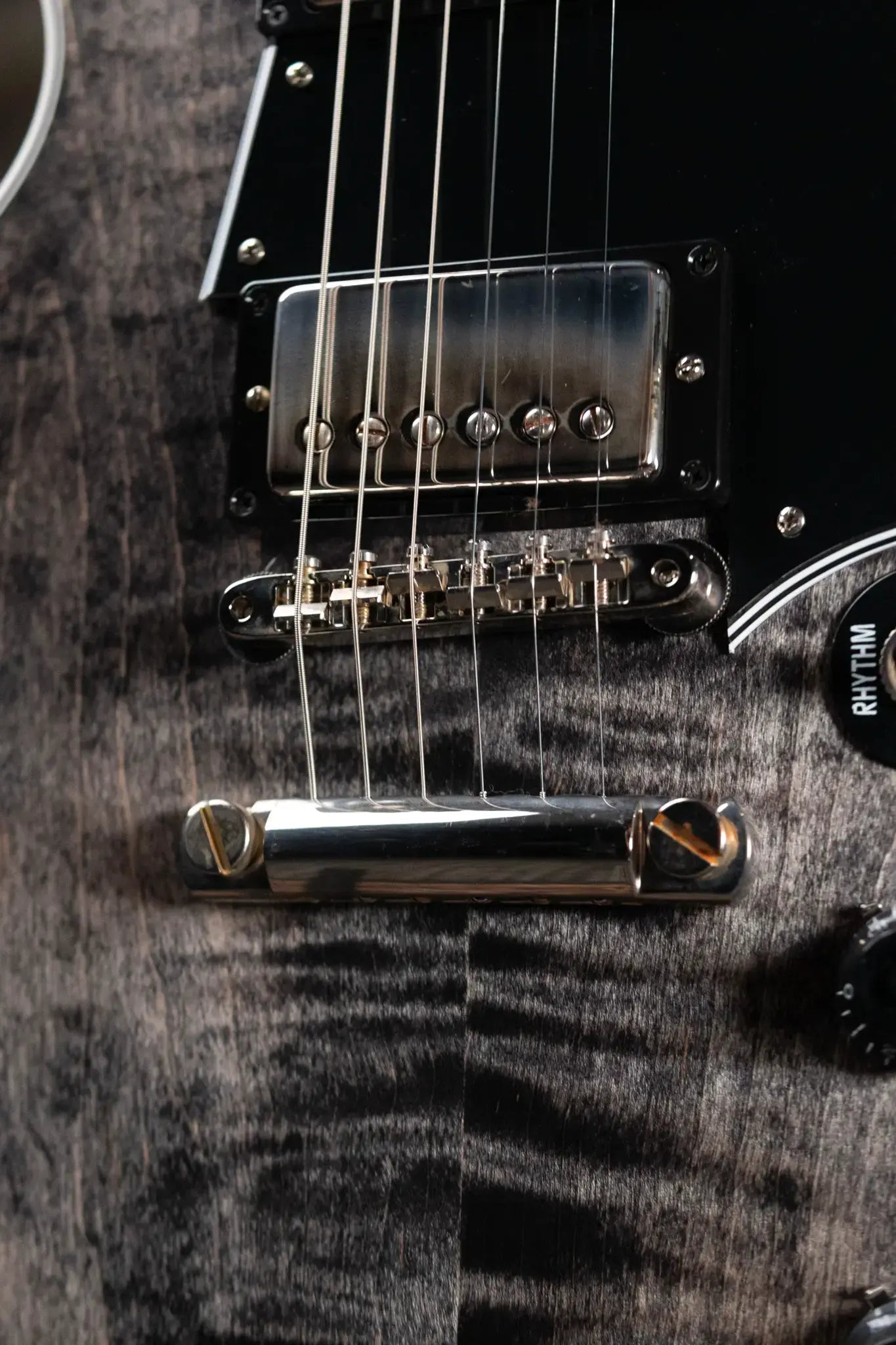 Gibson Custom Shop Les Paul Special Double Cut Figured Electric Guitar - Trans Black VOS with Hardshell Case