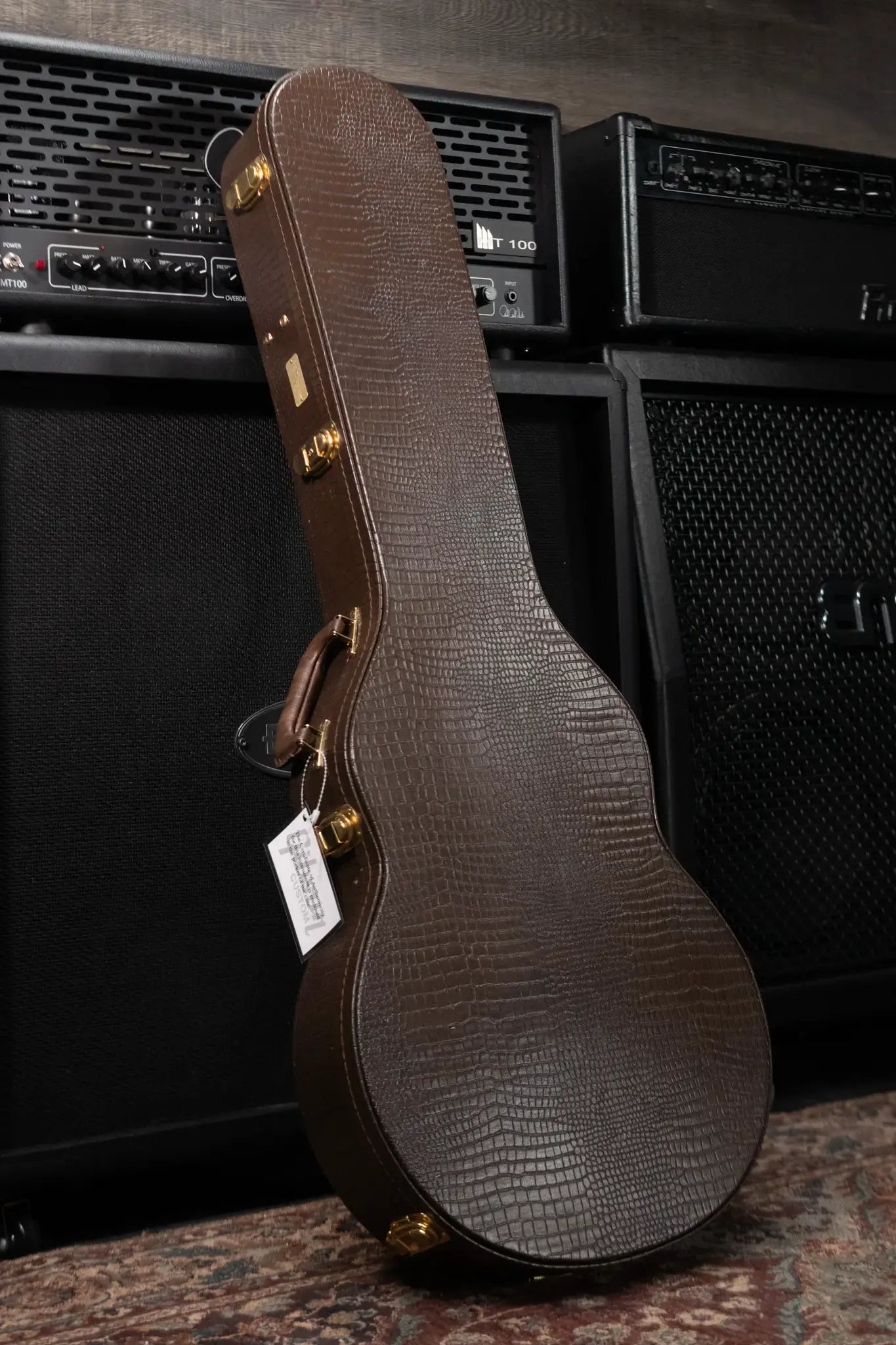 Gibson Custom Shop Les Paul Special Double Cut Figured Electric Guitar - Trans Black VOS with Hardshell Case