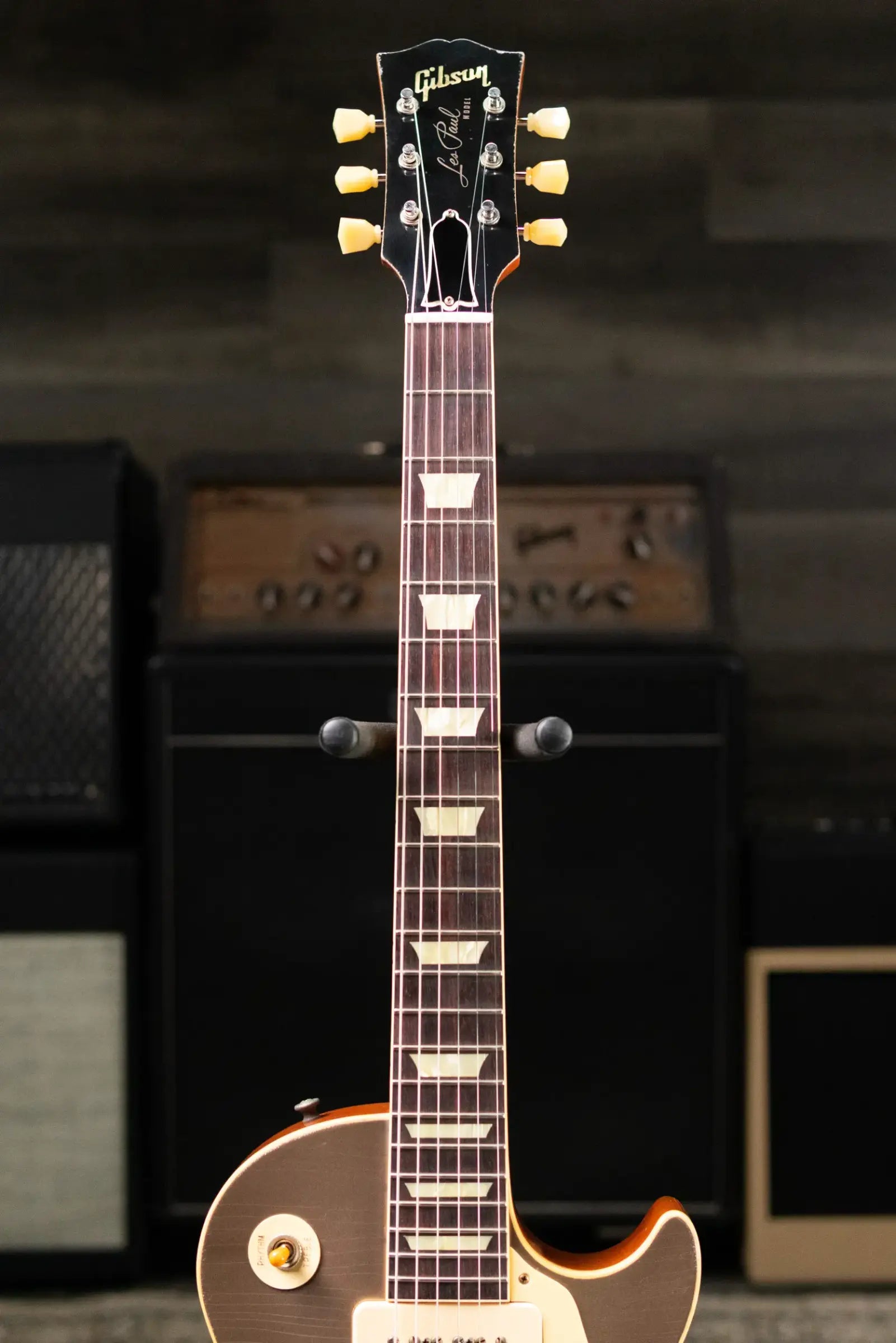 Gibson Custom Shop Limited Edition 1955 NAMM Show Commemorative Les Paul Standard Murphy Lab Light Aged Electric Guitar - Samoa Beige with Hardshell Case