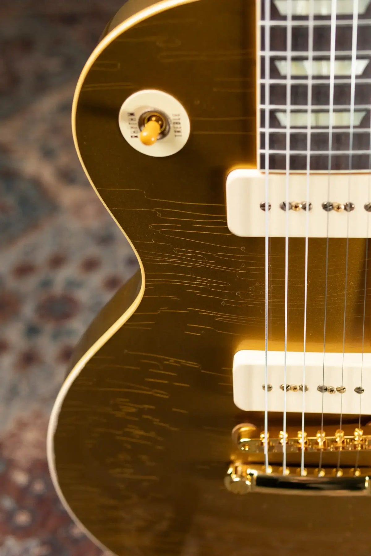 Gibson Custom Shop Limited Edition 1956 Les Paul Standard Reissue Murphy Lab Electric Guitar - All Gold Light Aged with Hardshell Case