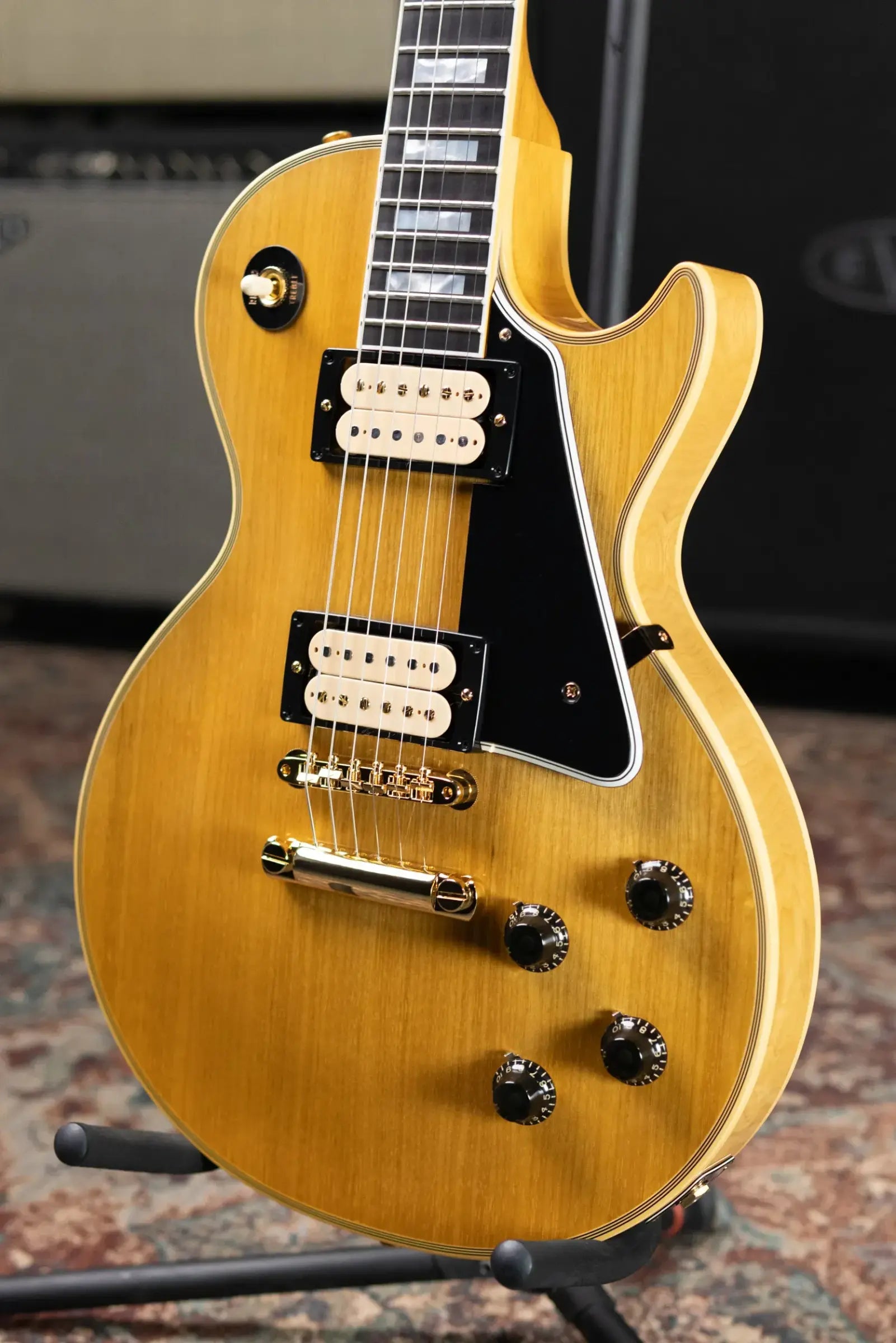 Gibson Custom Shop Limited Edition 1957 Les Paul Custom All Korina VOS Electric Guitar - Antique Natural with Hardshell Case